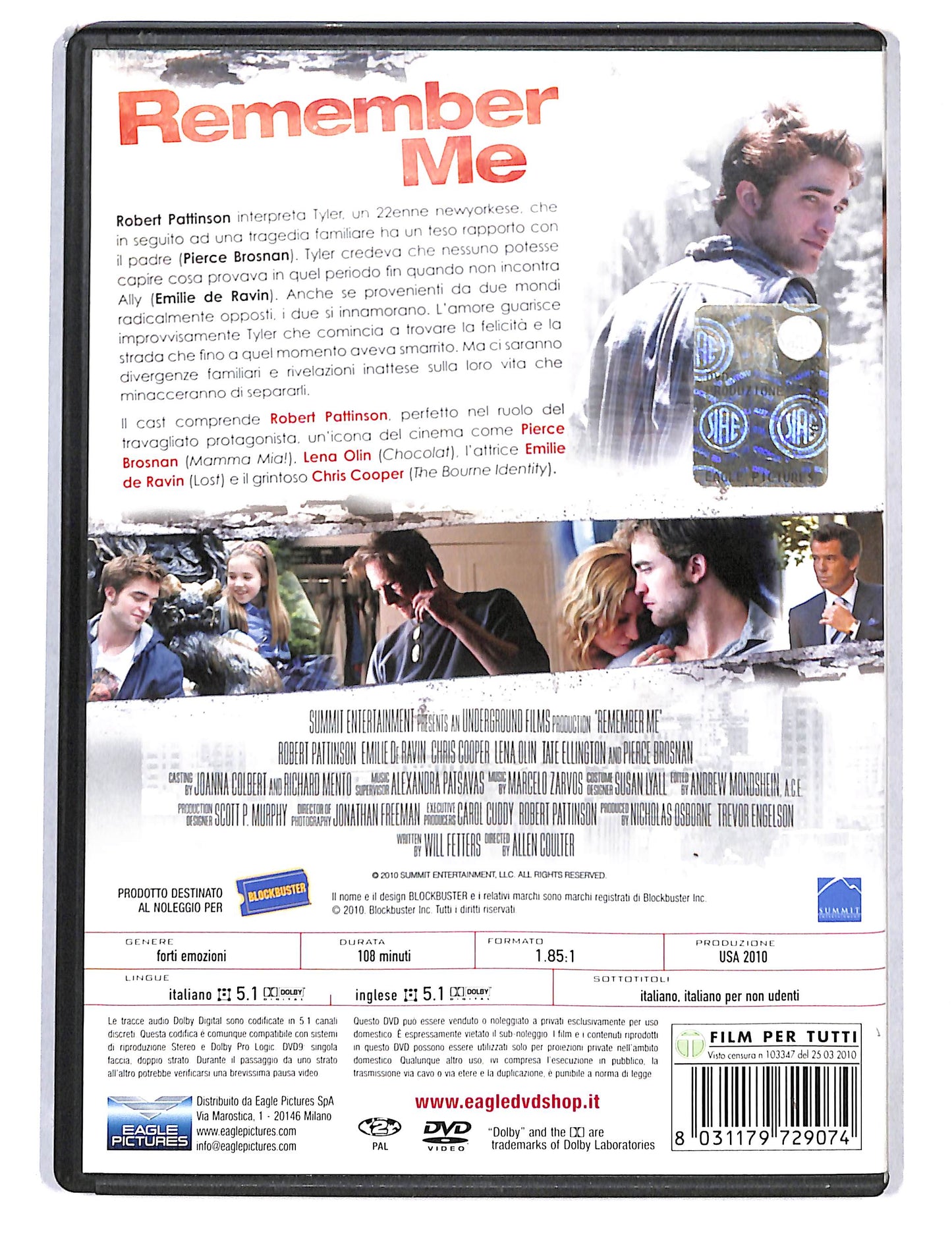 EBOND Remember Me NOLEGGIO DVD DB753429