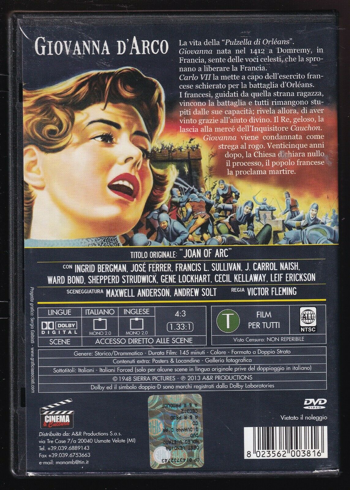 EBOND Giovanna D'arco (1948) DVD DB753608