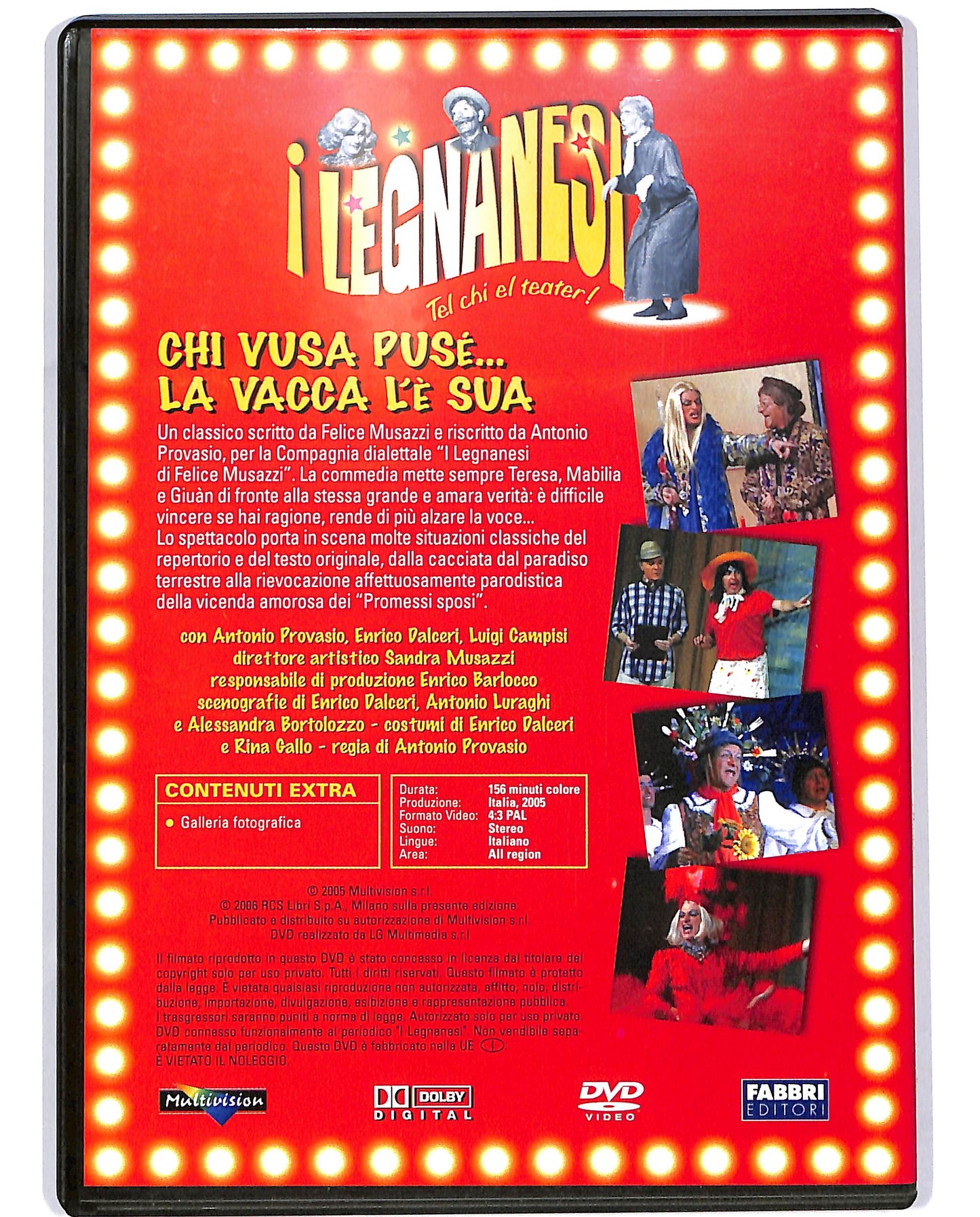 EBOND I Legnanesi Chi vusa puse...La vacca l'e sua EDITORIALE DVD DB753655