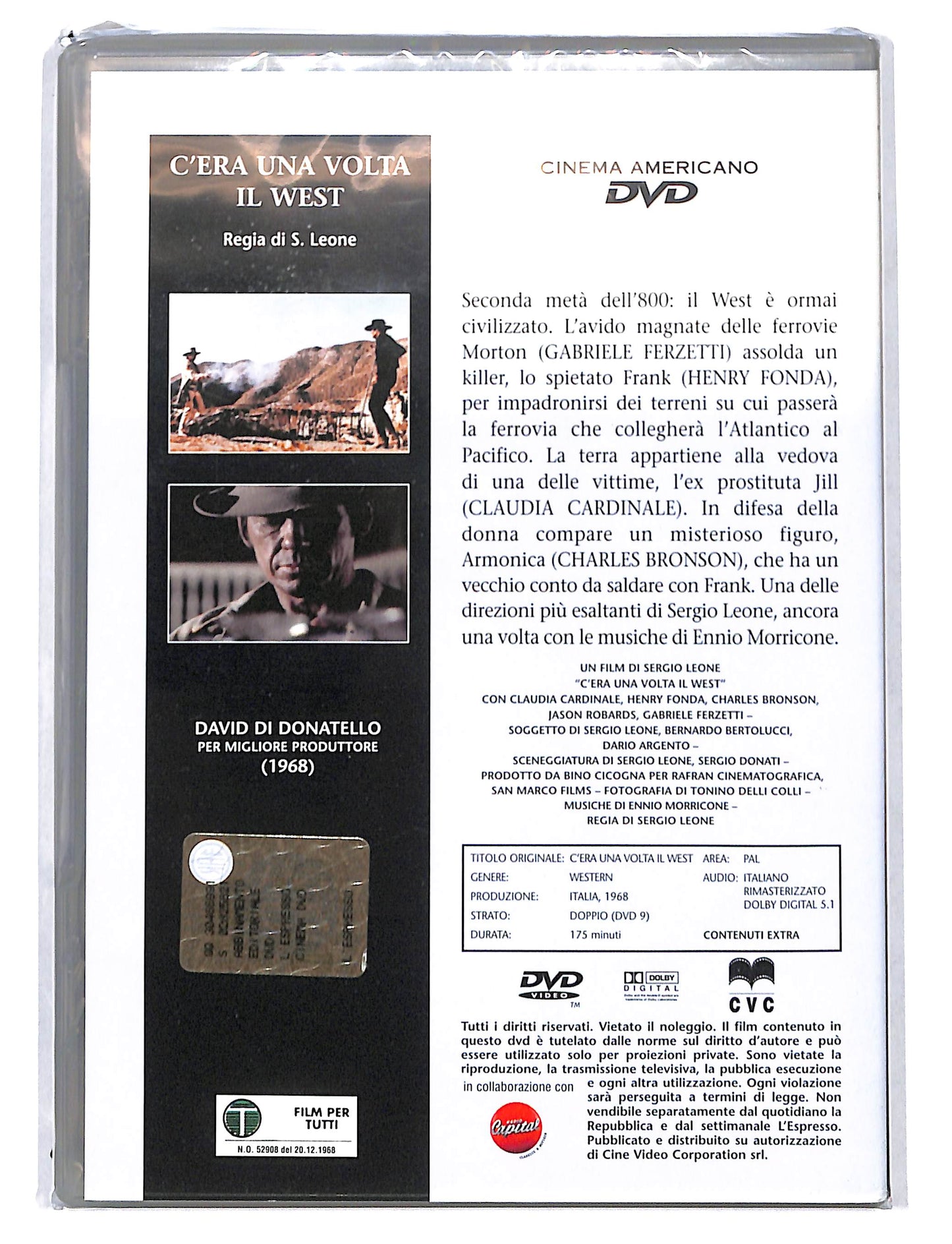 EBOND C'era Una Volta Il West Di Sergio Leone - Cinema Americano DVD DB753802