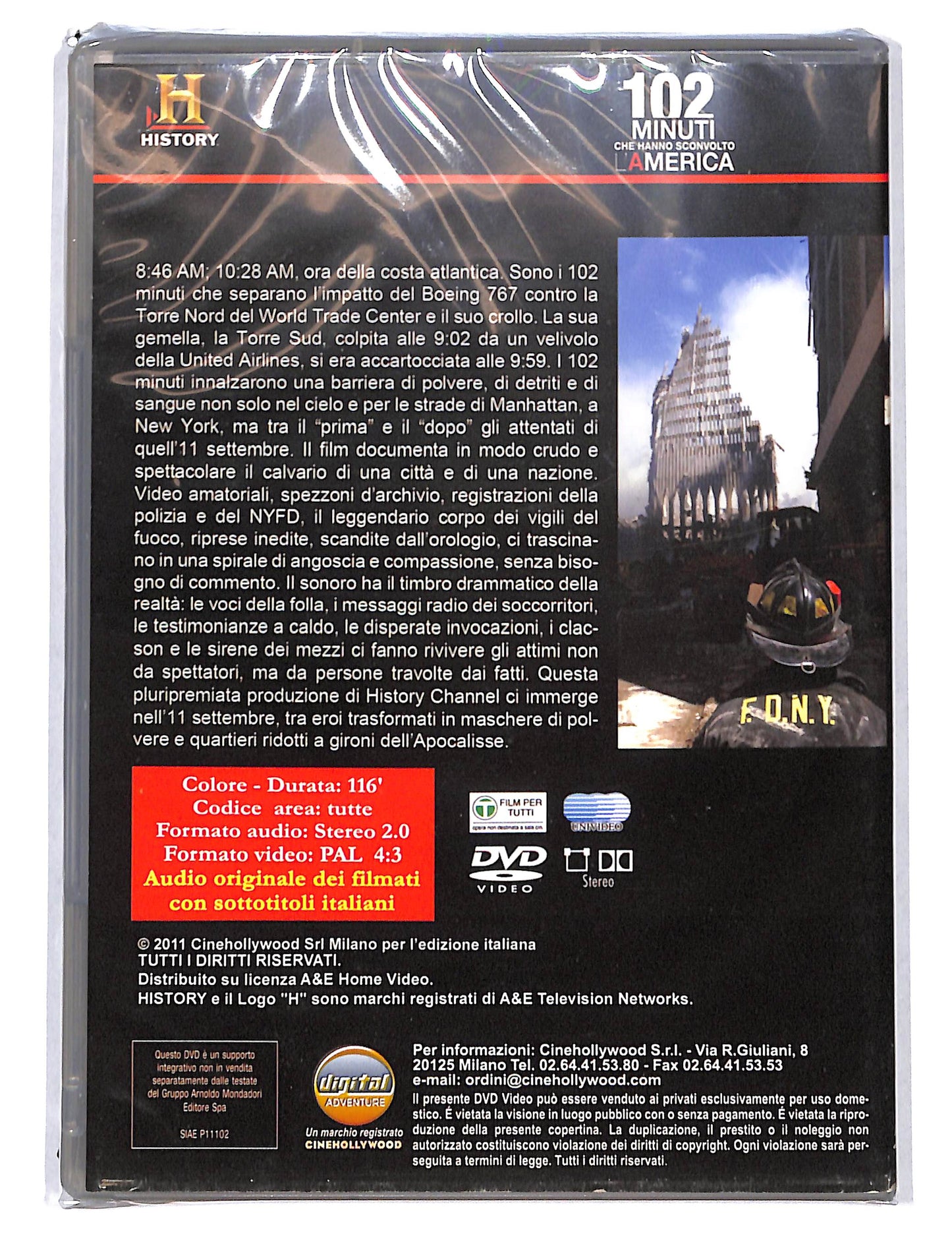EBOND 102 minuti che hanno sconvolto l'America EDITORIALE DVD DB753804
