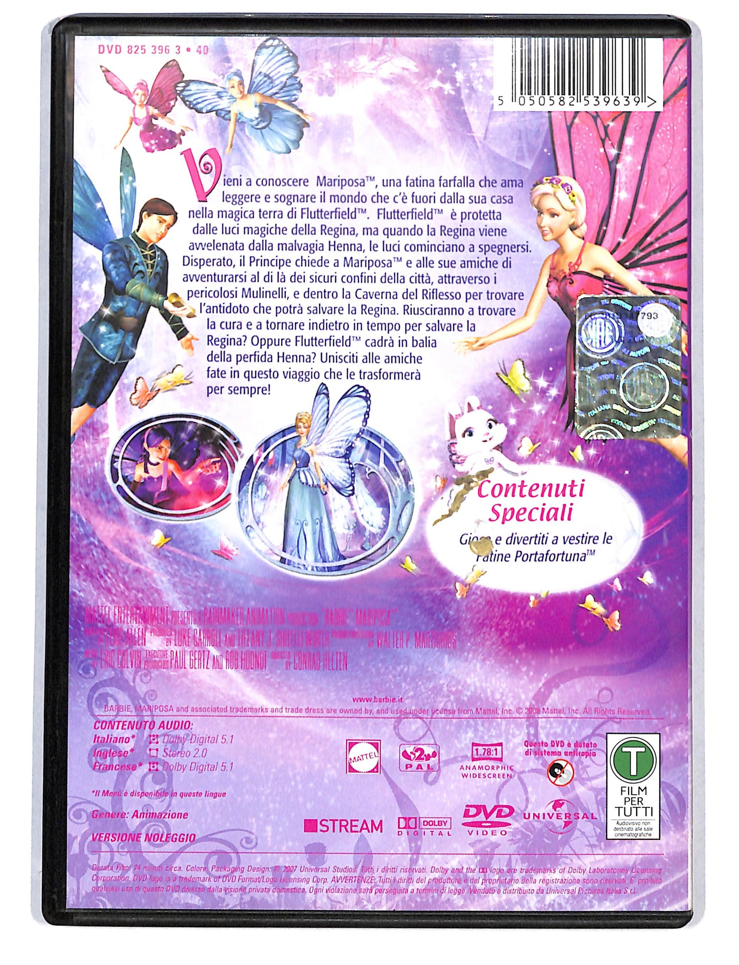 EBOND Barbie - Mariposa e le sue amiche fate farfalle NOLEGGIO DVD DB753847