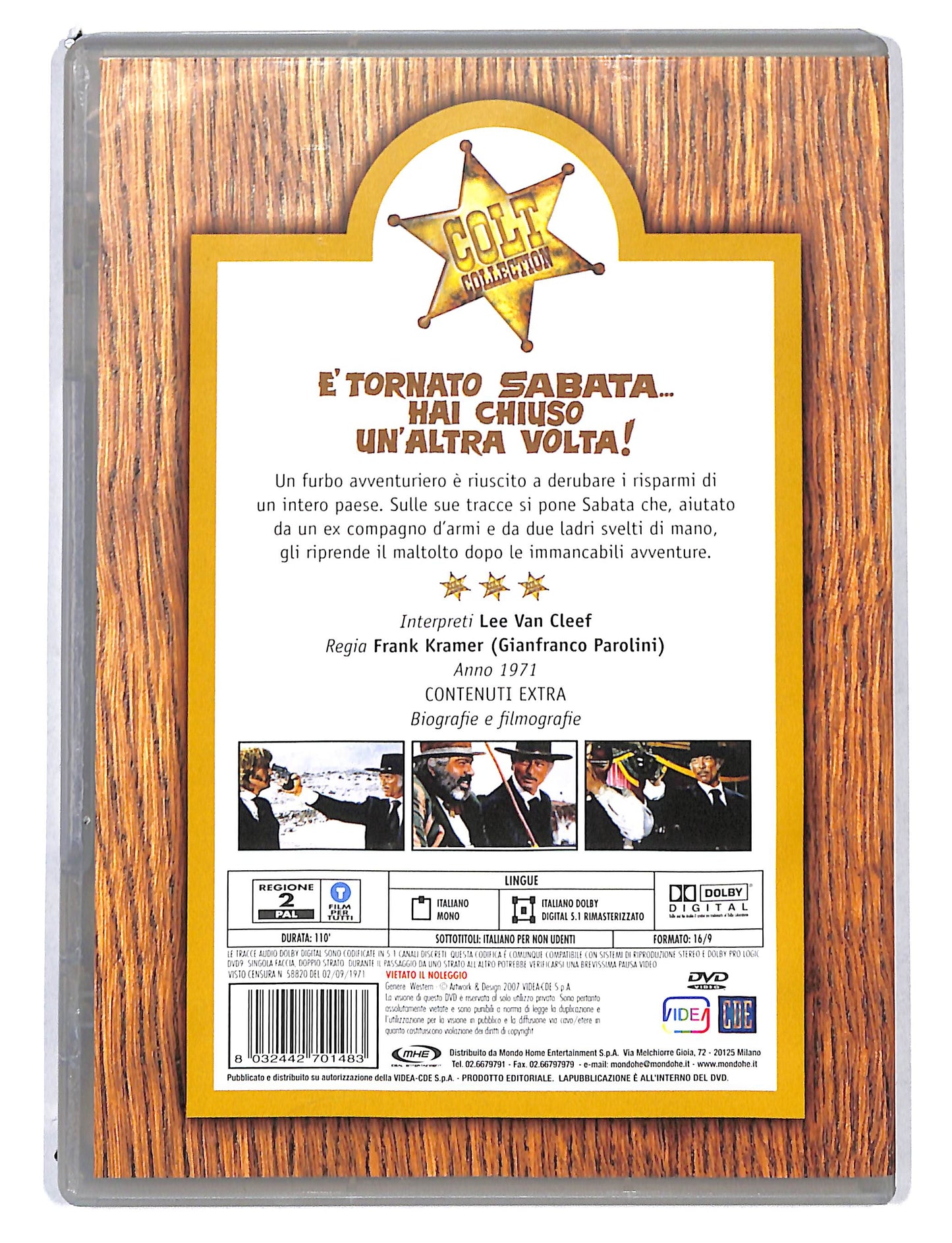EBOND E Tornato sabata hai chiuso un'altra volta EDITORIALE DVD DB753849