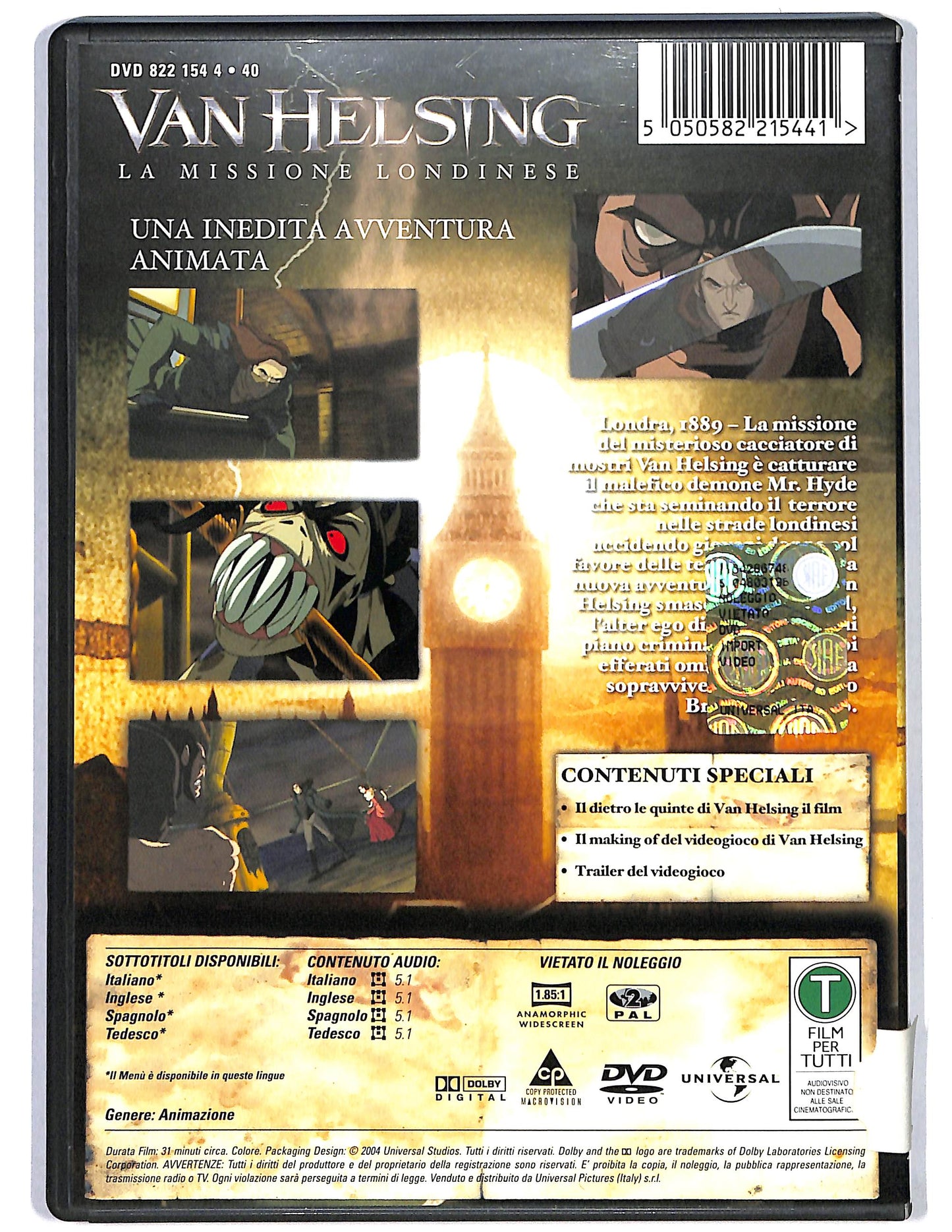 EBOND Van Helsing La missione londinese DVD DB753859