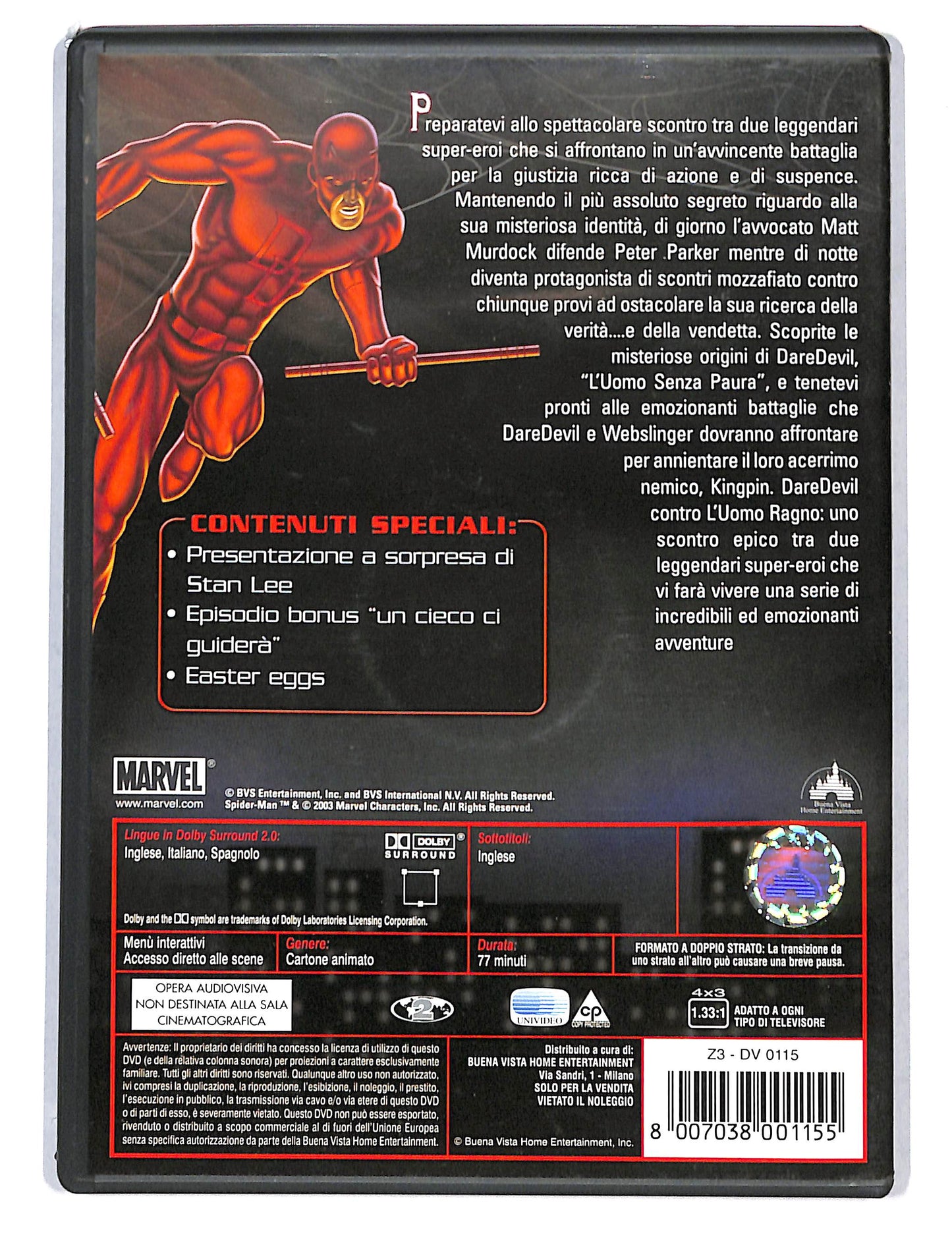 EBOND Daredevil Contro Spiderman DVD DB753862