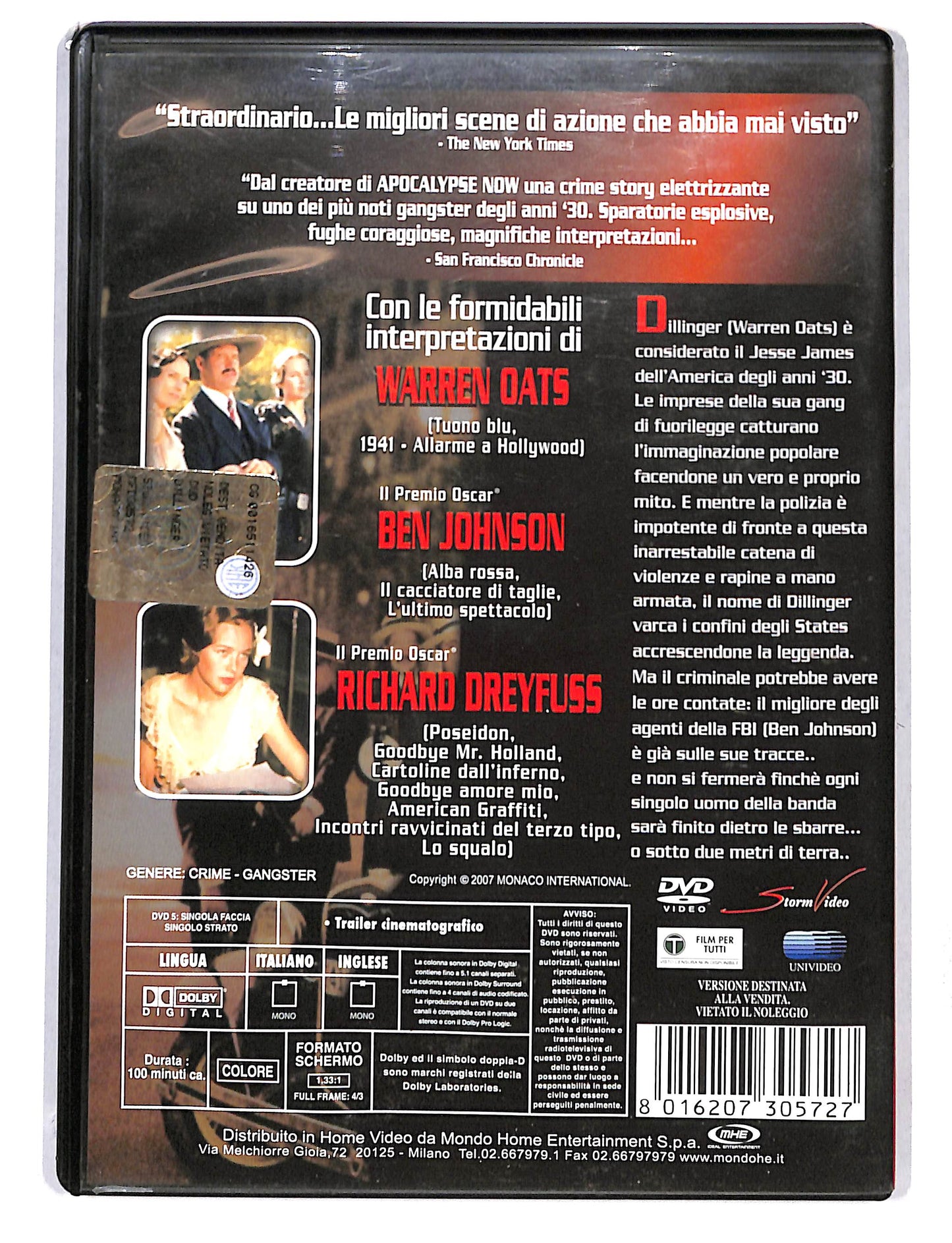 EBOND Dillinger DVD DB754338