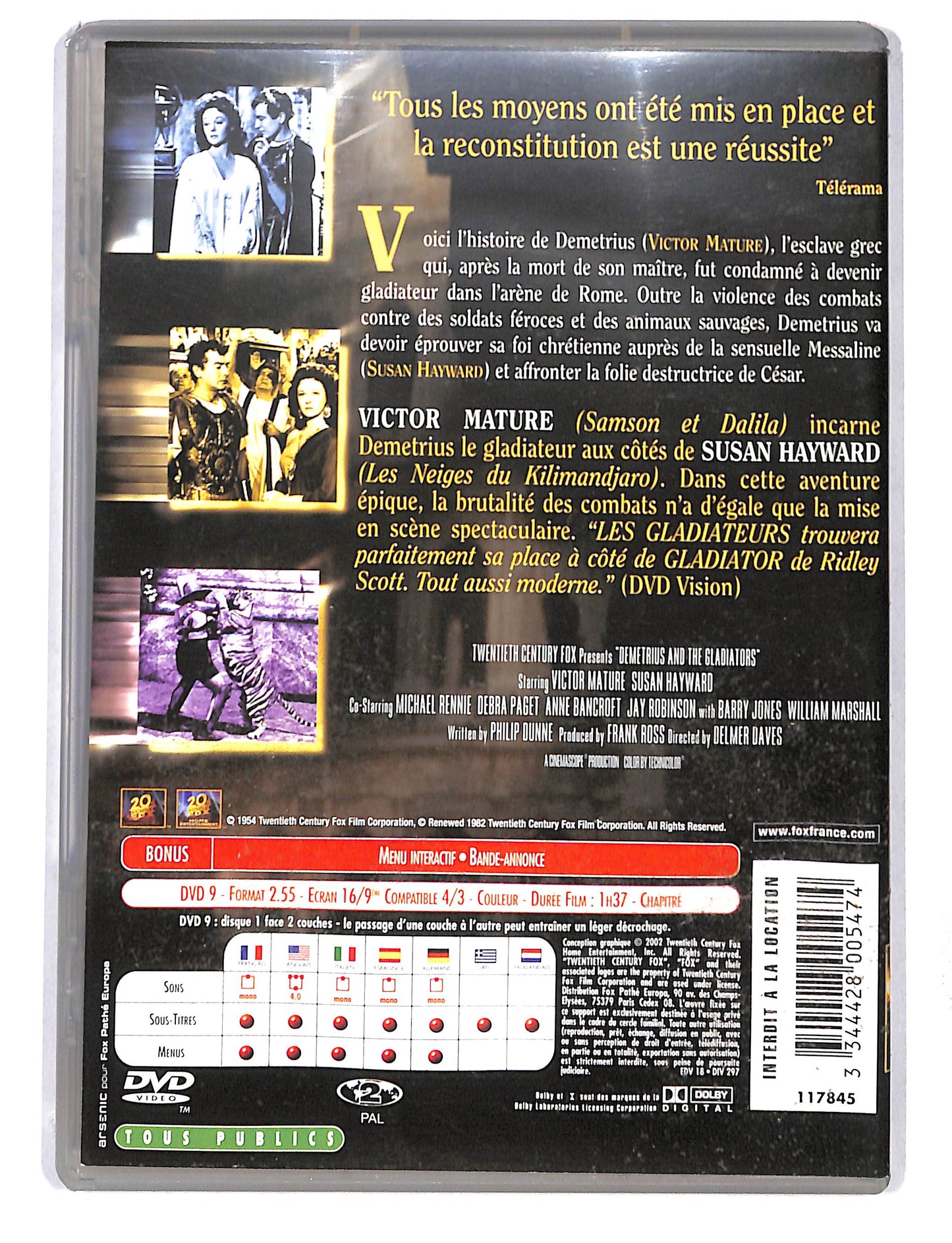 EBOND Les Gladiateurs - Edizione Francese DVD DB754353