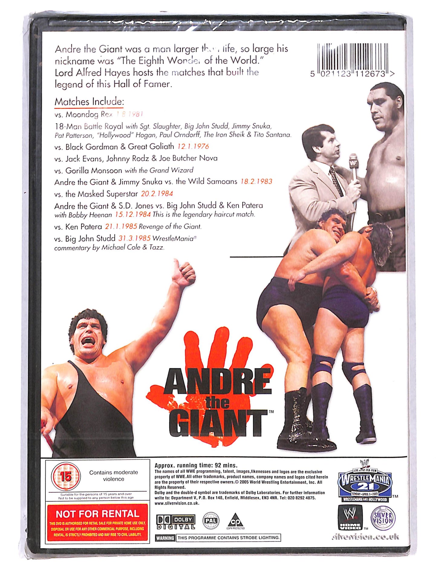 EBOND Wwe - Andre The Giant Edizione: Regno Unito DVD DB754605