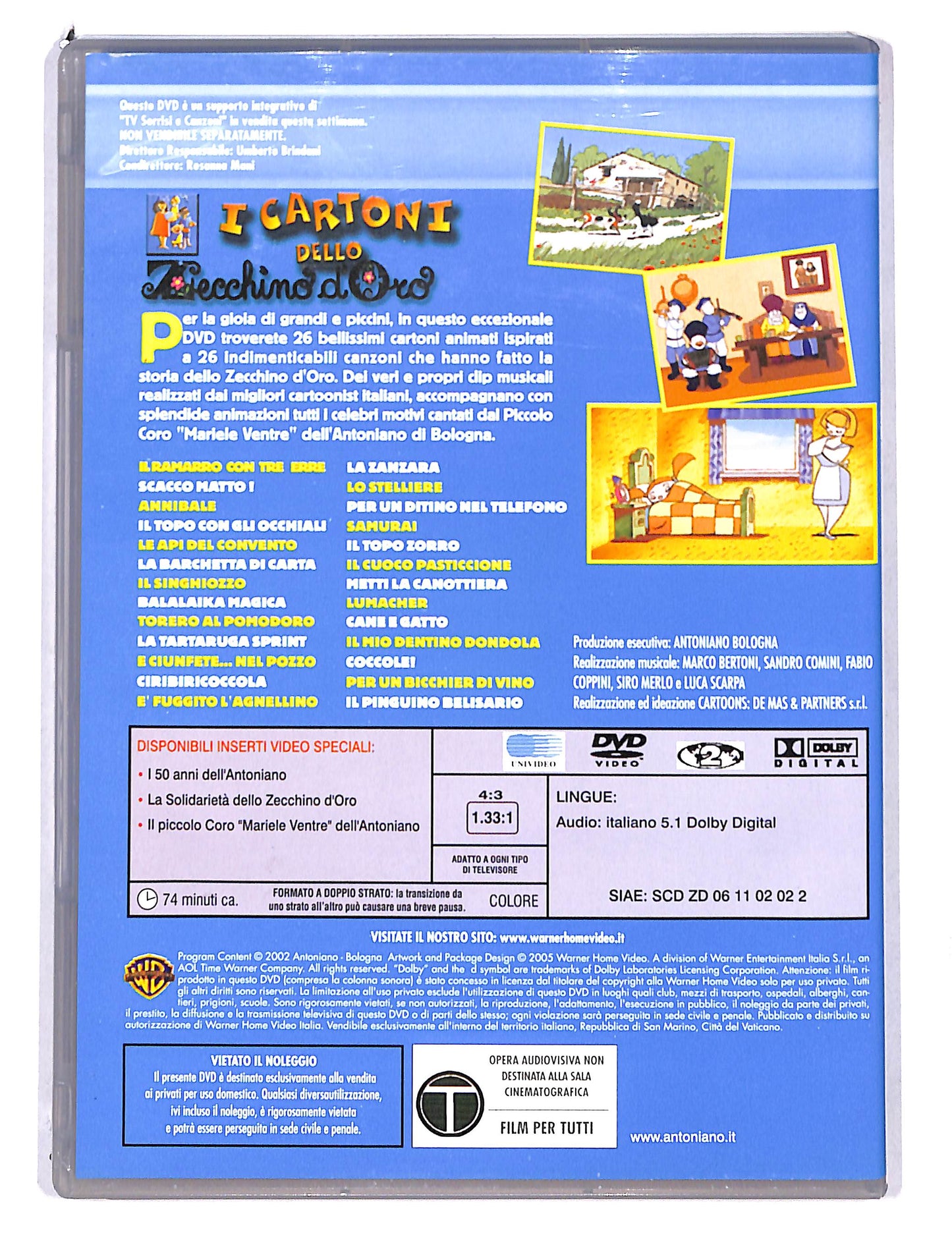 EBOND I Cartoni dello Zecchino d'oro EDITORIALE DVD DB754613