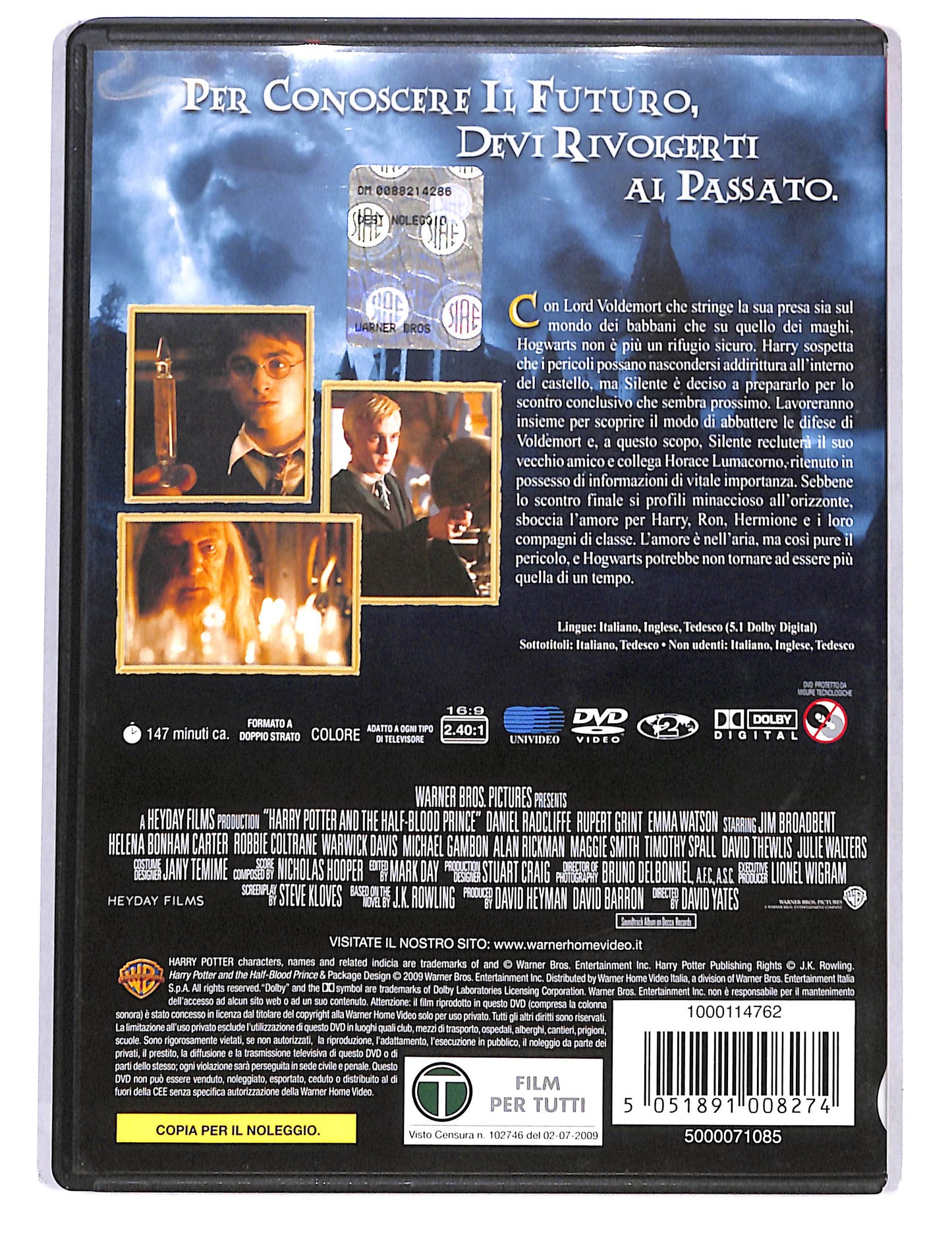 EBOND Harry Potter e il principe mezzo sangue NOLEGGIO DVD DB754631