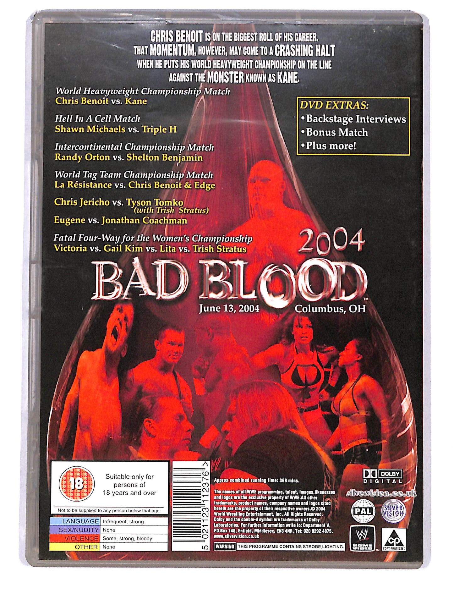 EBOND Wwe - Bad Blood 2004 Limited edition bonus disc pack DVD DB754634