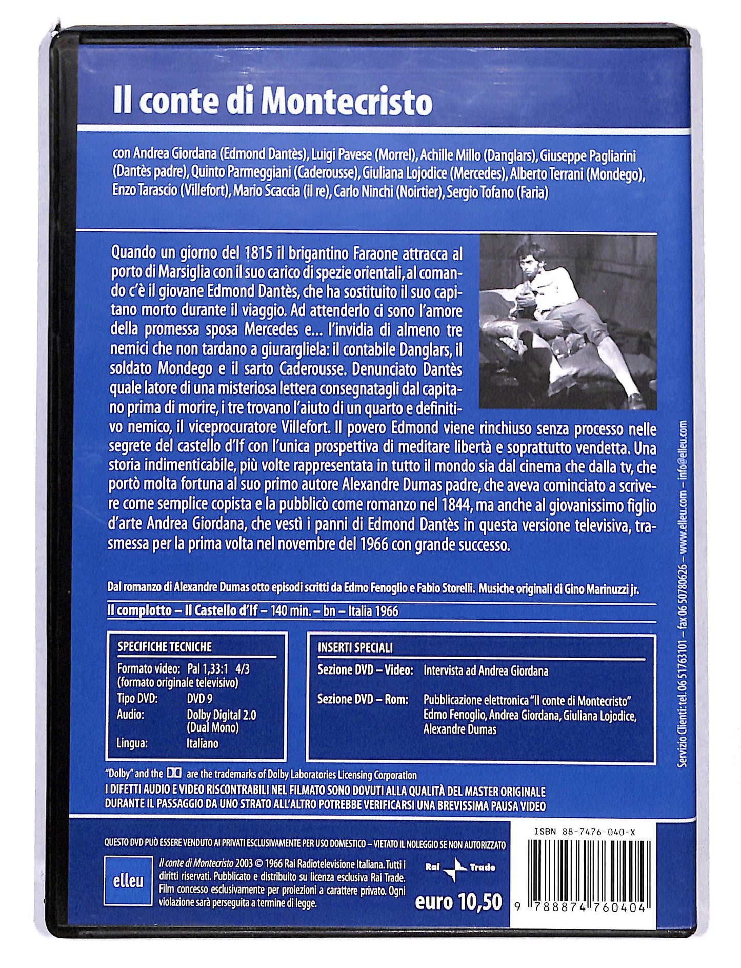 EBOND Il Conte di Montecristo vol.1 EDITORIALE DVD DB754648
