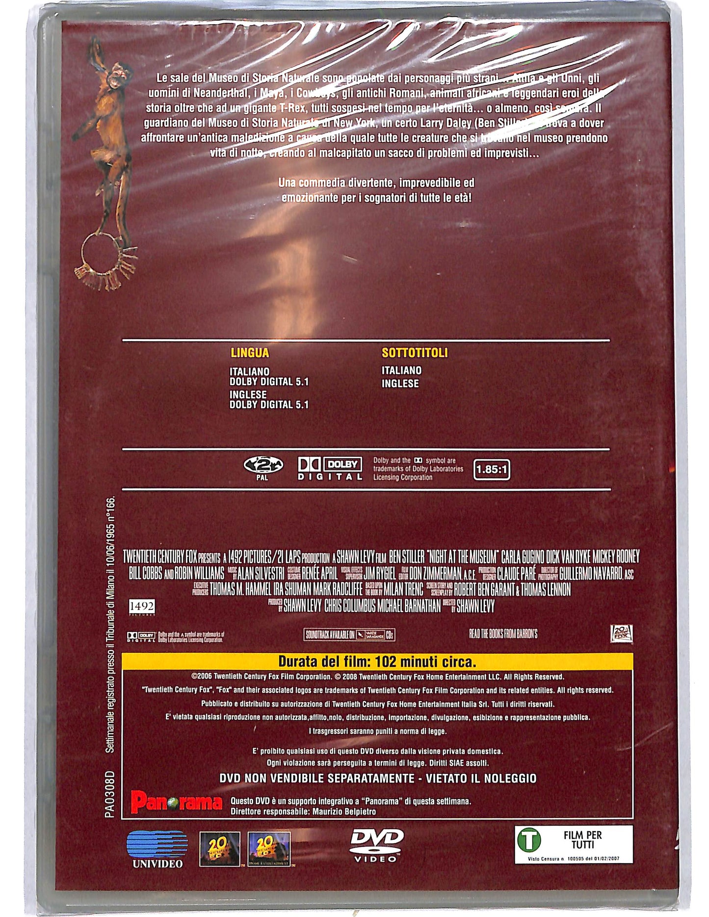 EBOND Una notte al museo EDITORIALE DVD DB754911