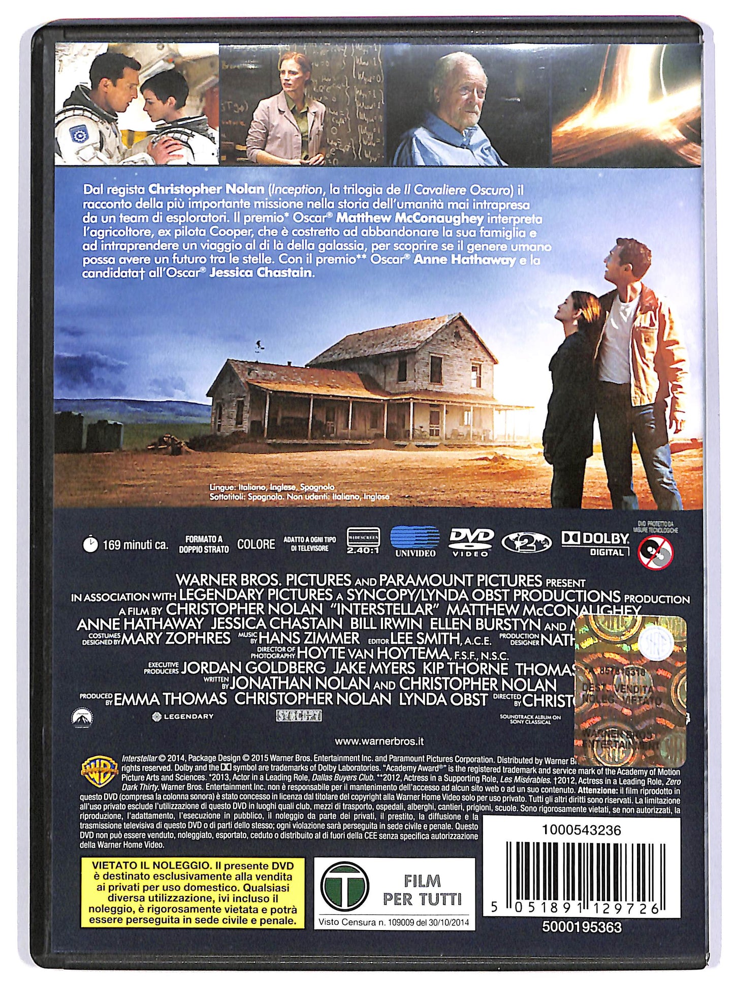 EBOND Interstellar NOLEGGIO DVD DB754924