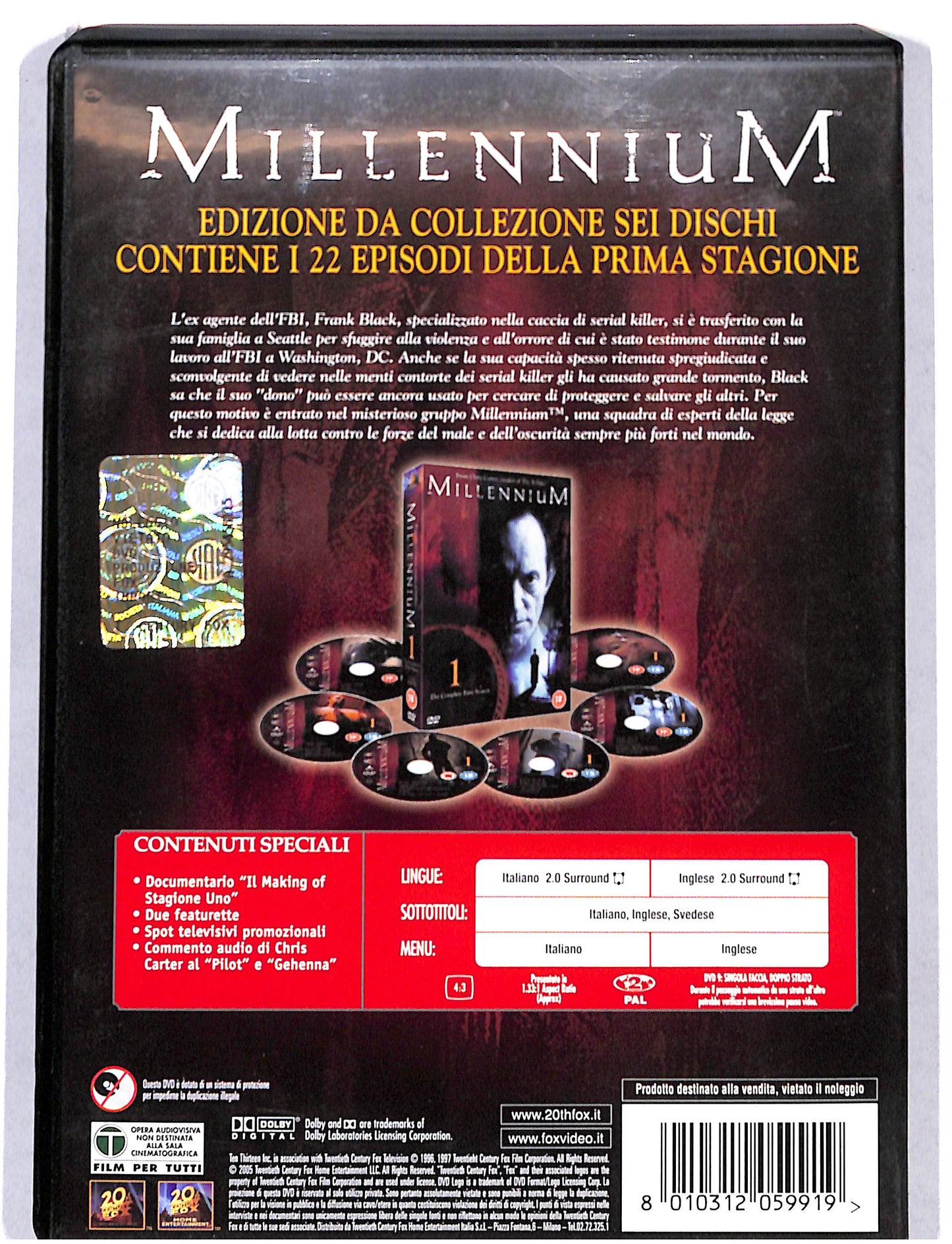 EBOND Millennium - Stagione 01 - 6 Dvd DVD DB755109
