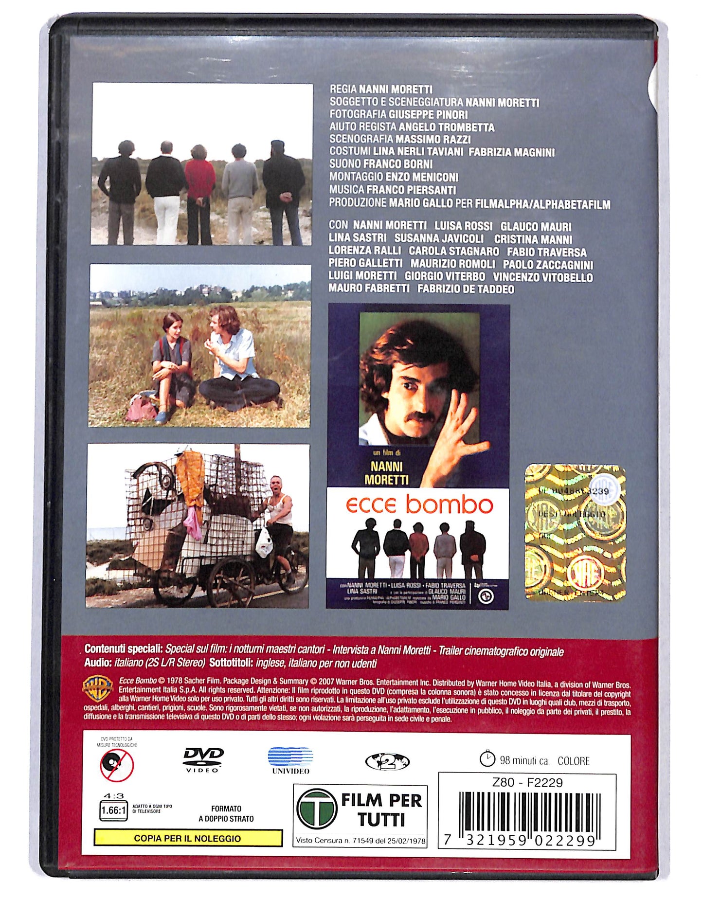 EBOND Nanni Moretti Ecco Bombo 1978 NOLEGGIO DVD DB755132