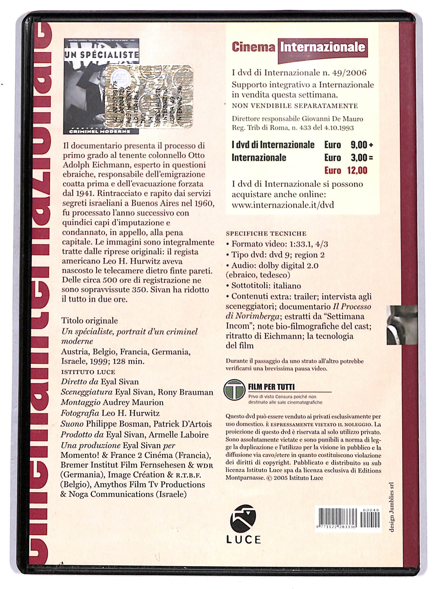 EBOND uno specialista DVD DB755605