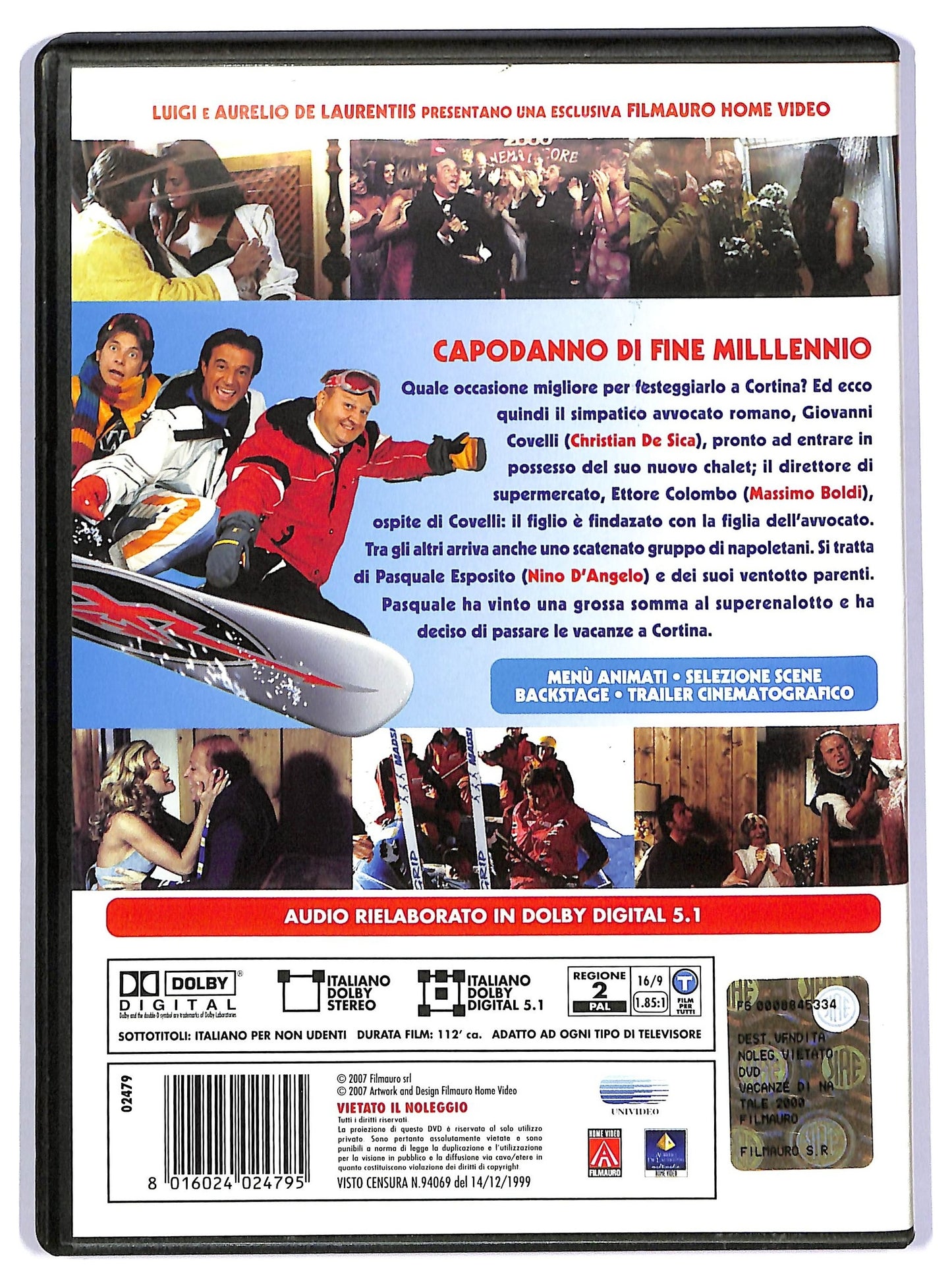 EBOND vacanze di natale 2000 NOLEGGIO DVD DB755624