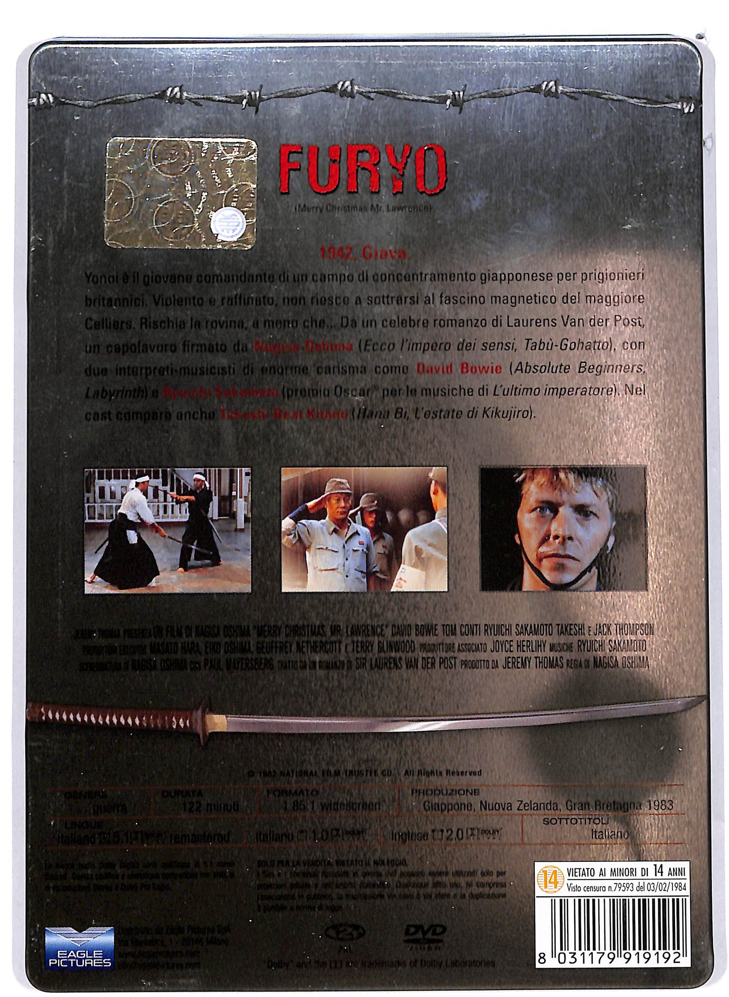 EBOND Furyo STEELBOOK DVD DB755638