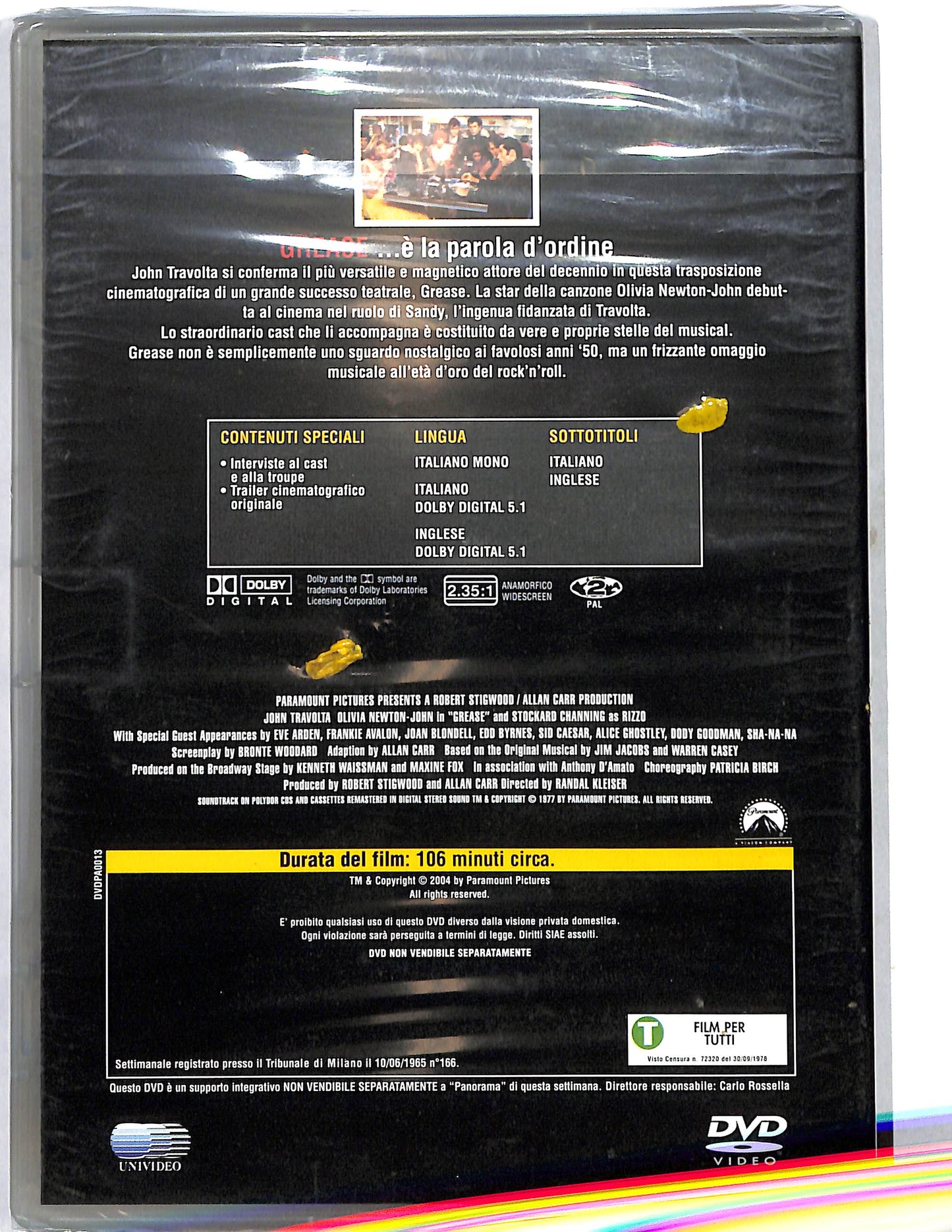 EBOND Grease EDITORIALE DVD DB755837
