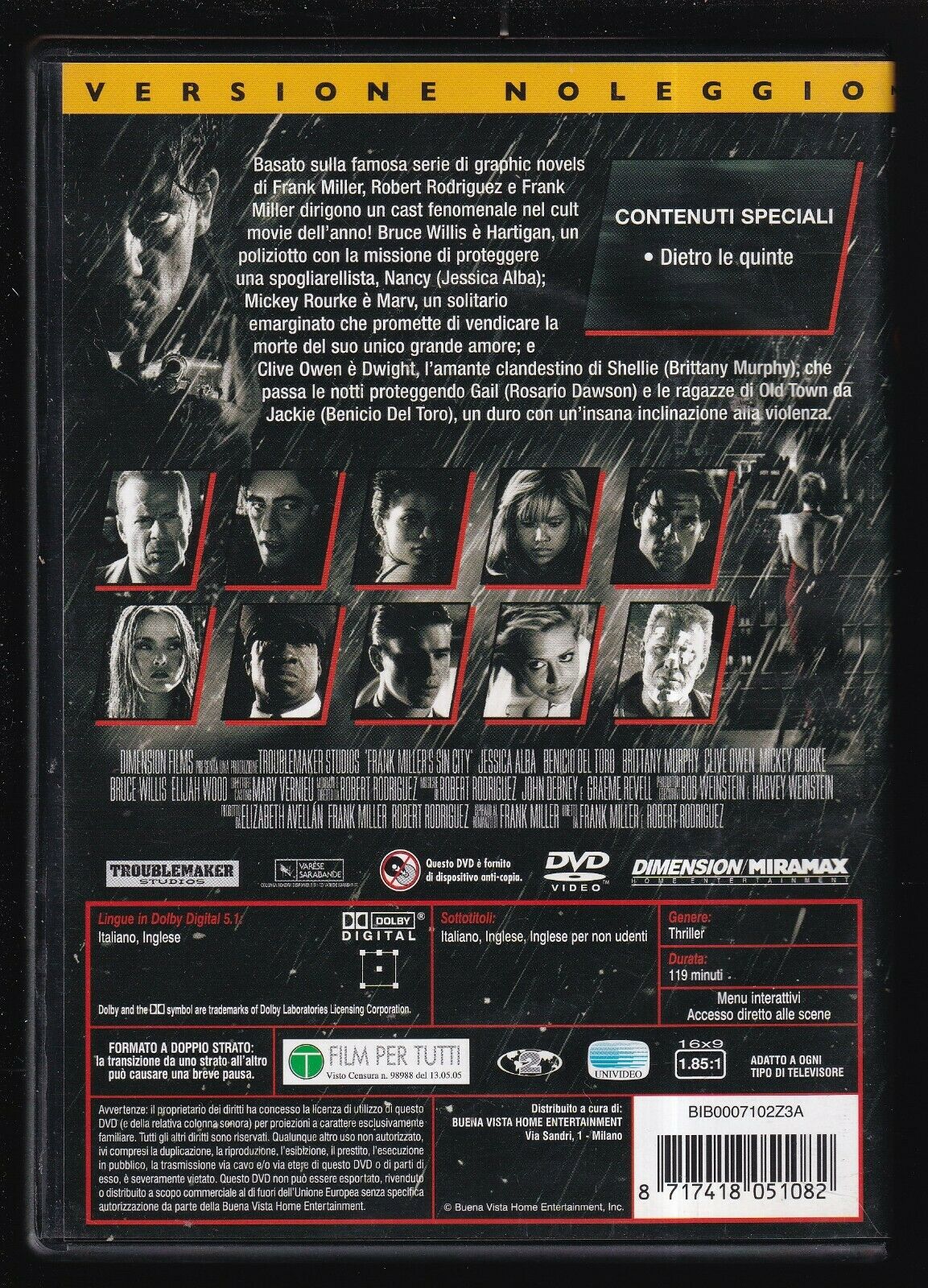 EBOND Sin City Ex Noleggio DVD DB756118
