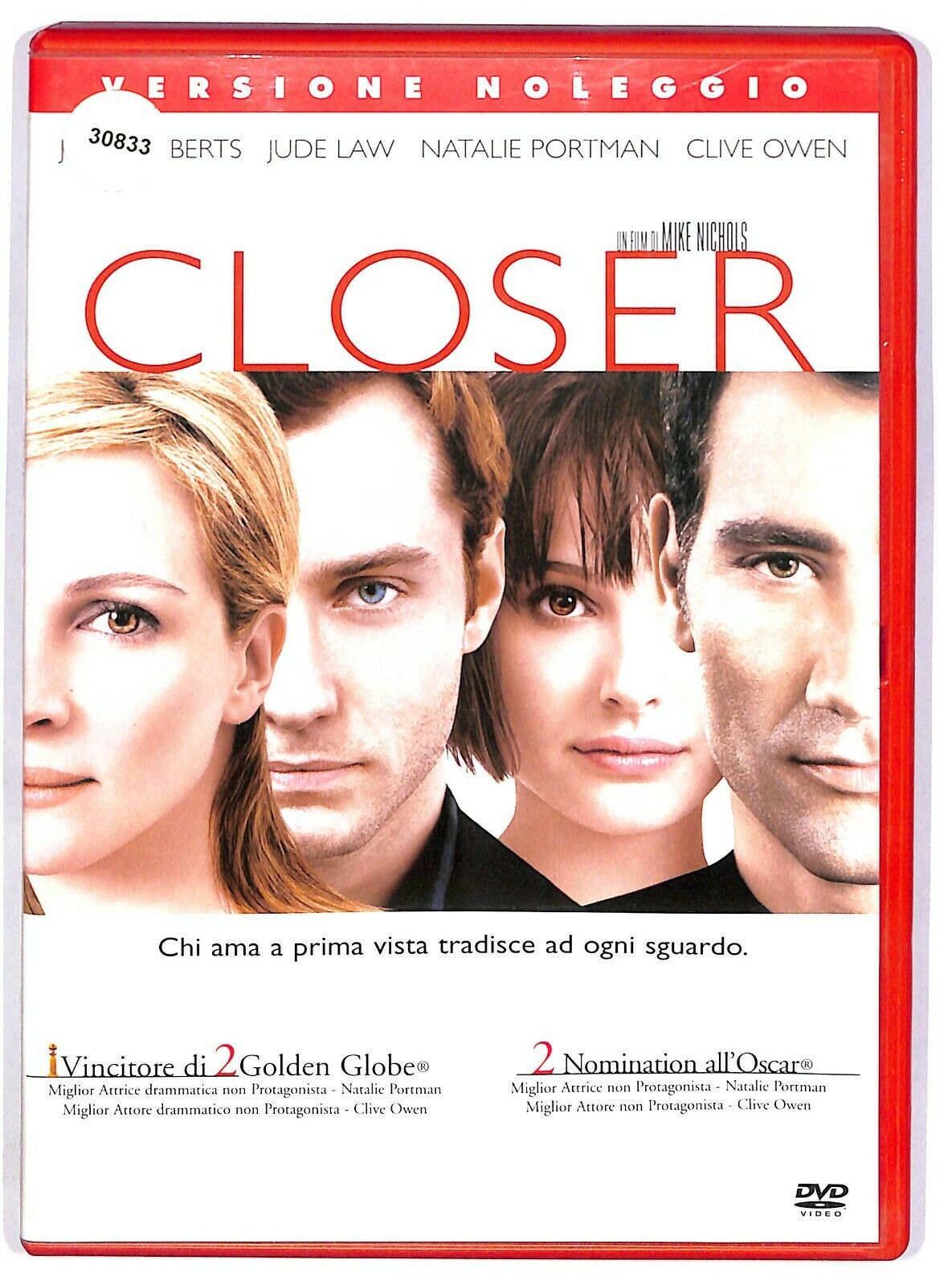 EBOND Closer Con Jude Law Ex Noleggio DVD DB756131