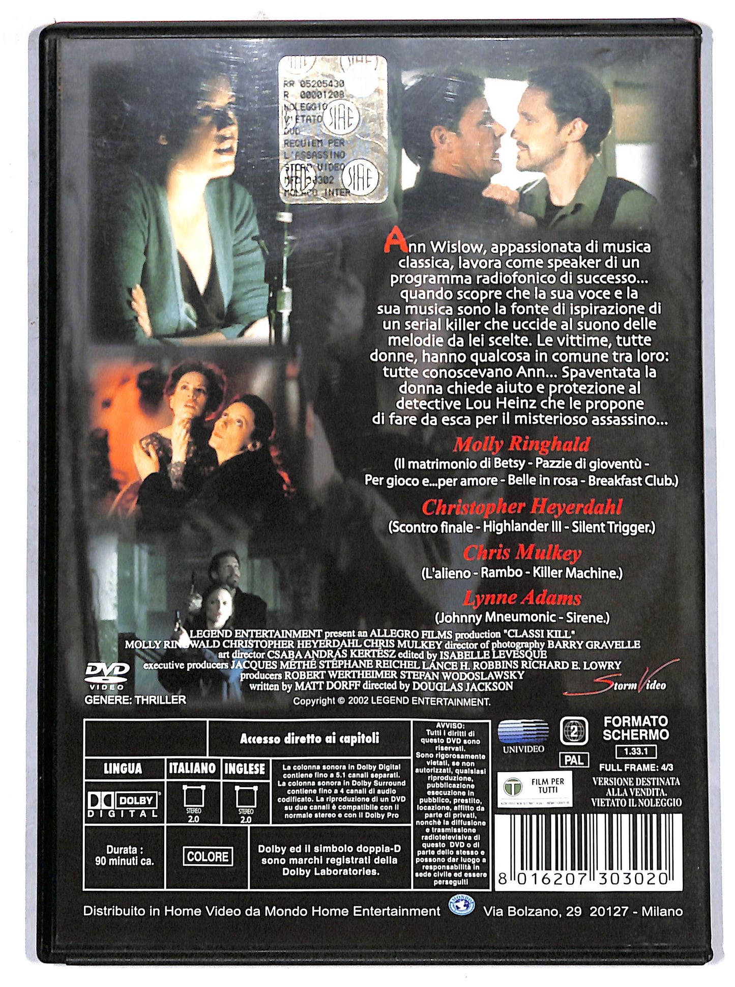 EBOND Requiem per l'assassino DVD DB756159