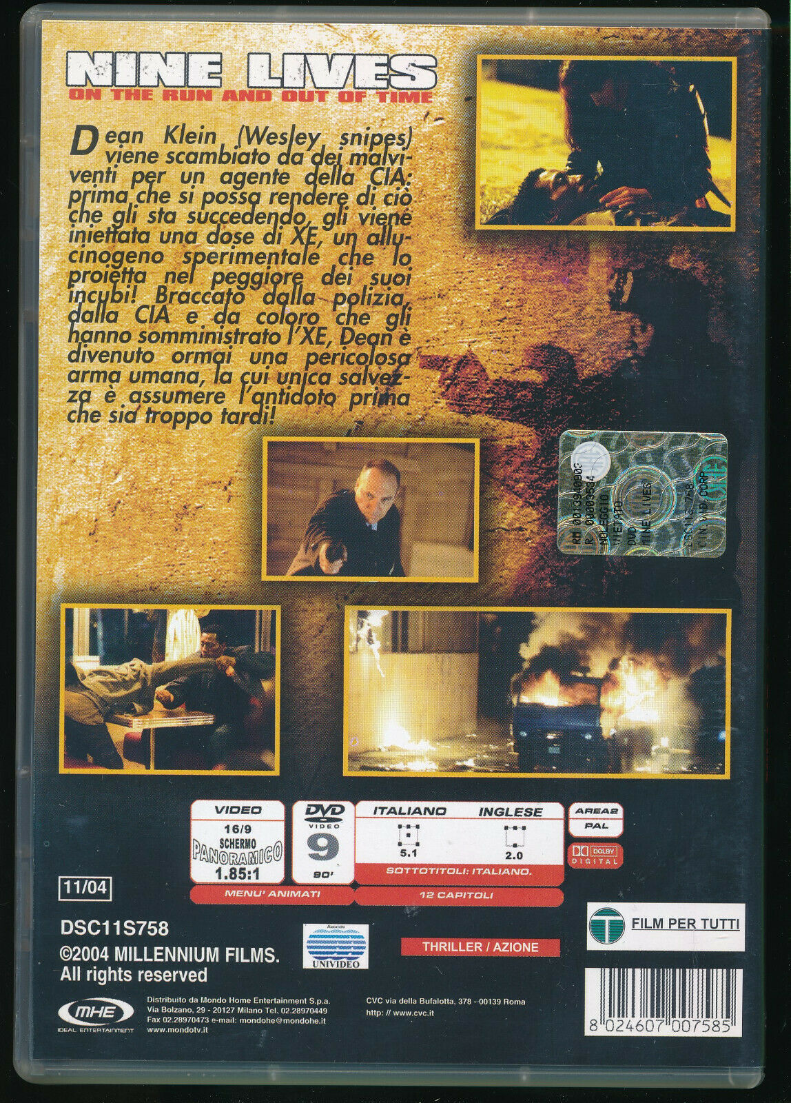 EBOND Nine Lives On The Run And Out Of Time DVD DB756161