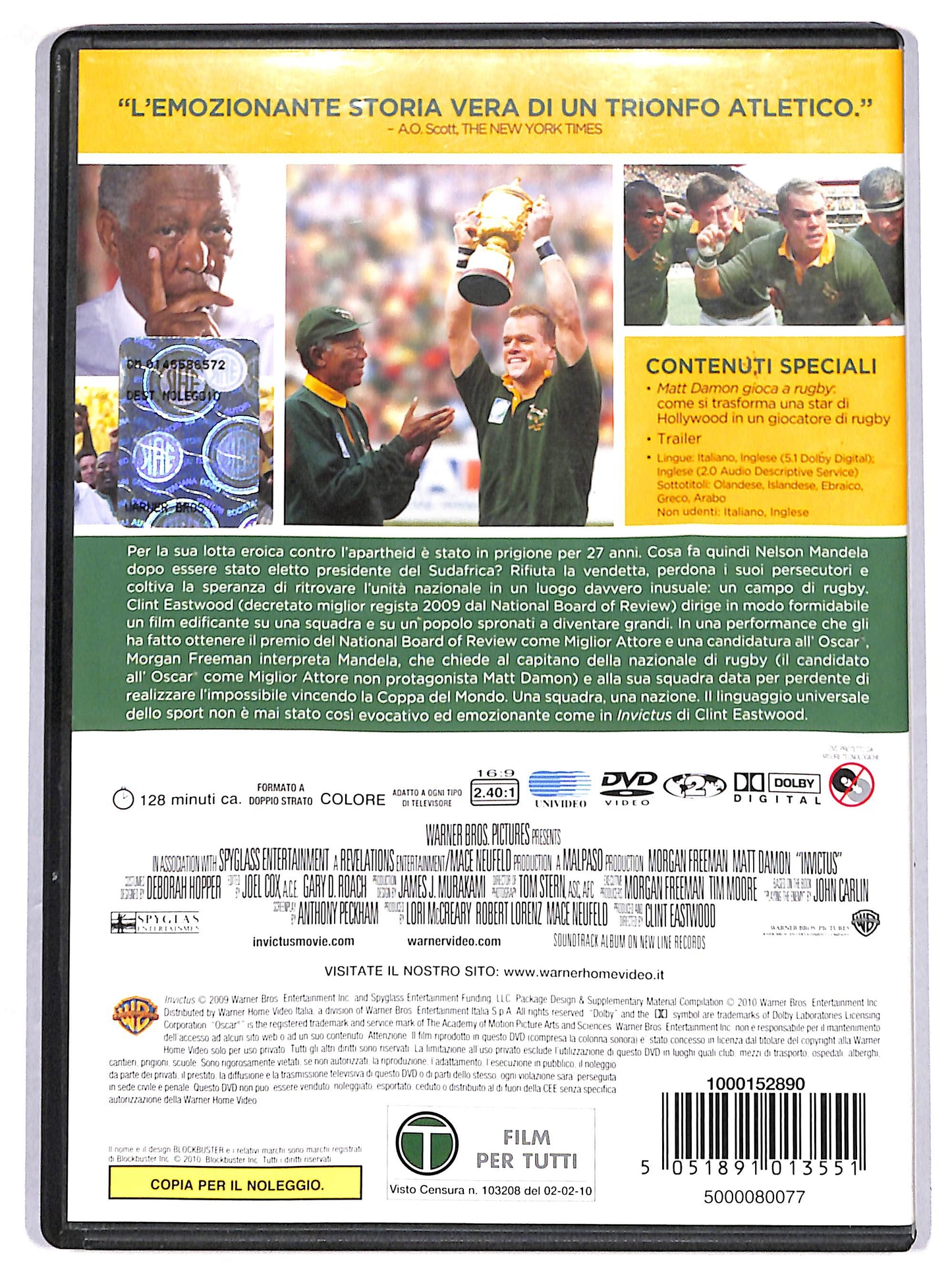 EBOND Invictus - L'invincibile - Noleggio DVD DB756328