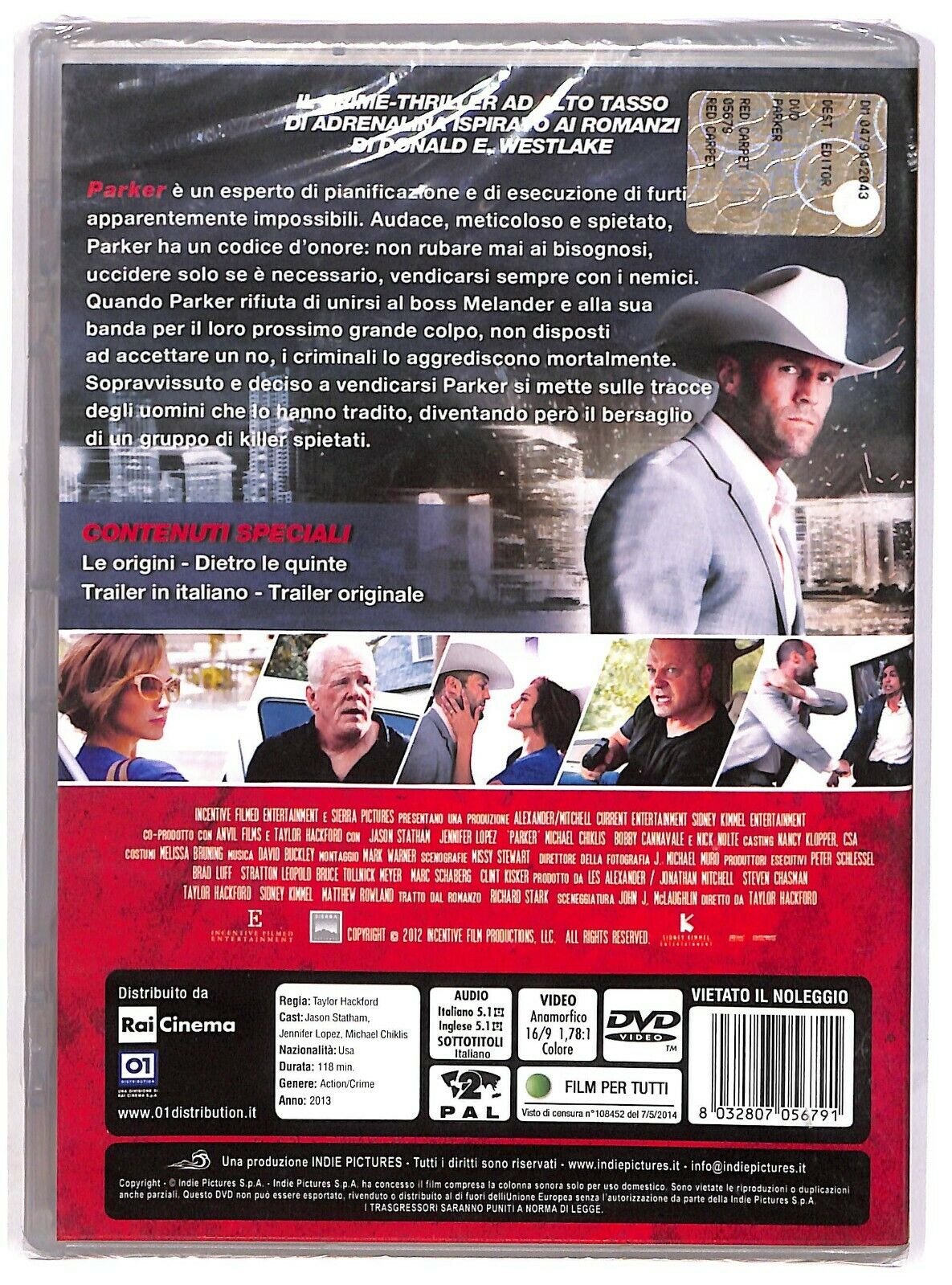 EBOND Parker Con Jason Statham, Jennifer Lopez NOLEGGIO DVD DB756354