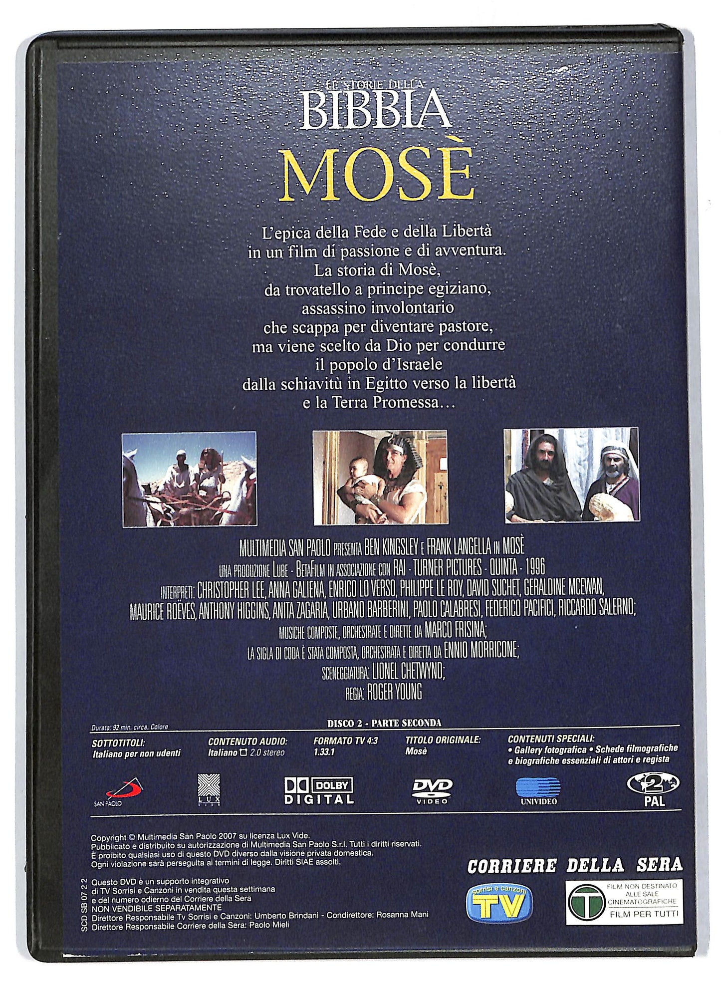 EBOND La storia della Bibbia - Mose Volume 2 EDITORIALE DVD DB756606