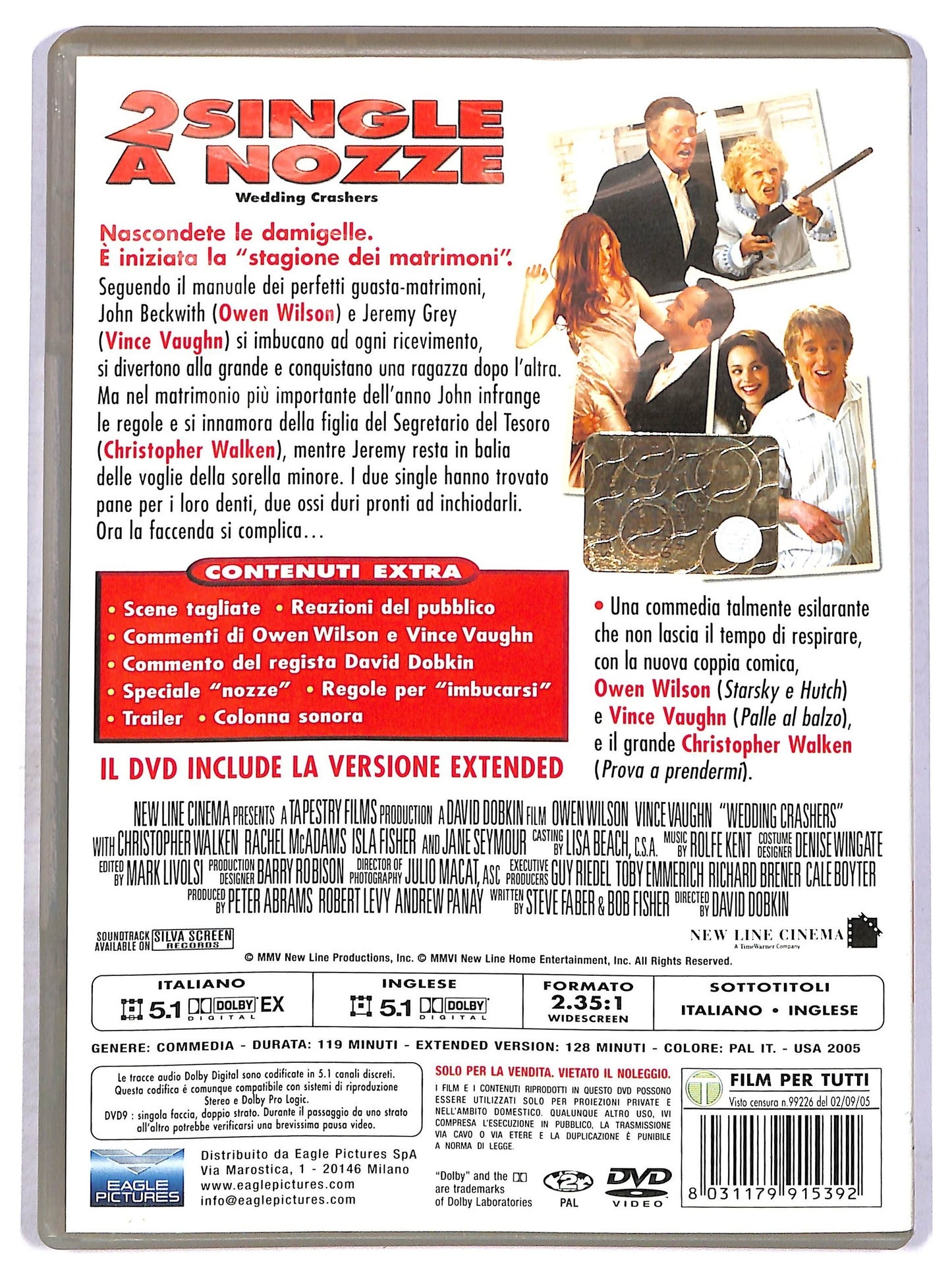 EBOND 2 single a nozze - Wedding Crashers NOLEGGIO DVD DB756804