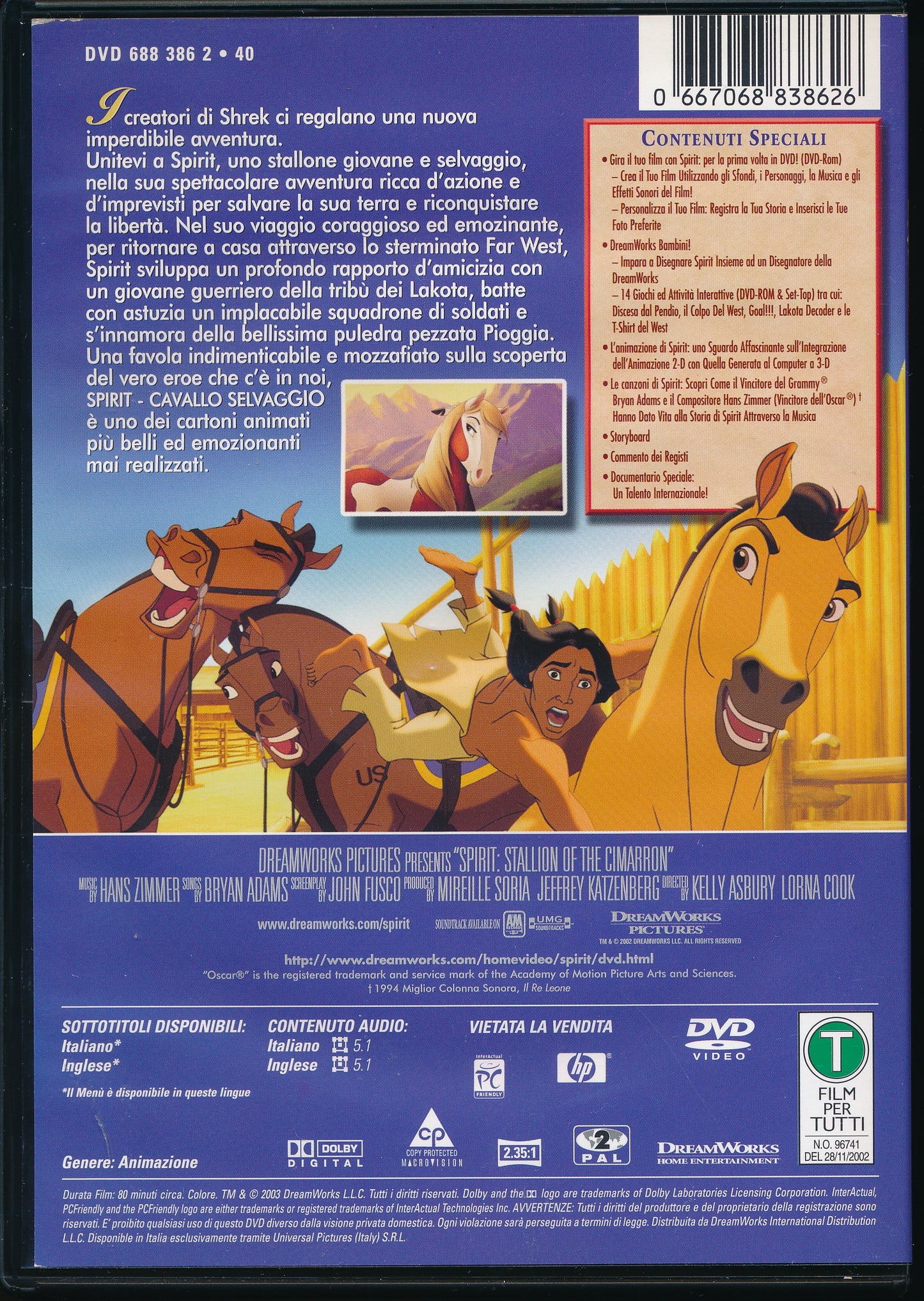 EBOND Spirit - Cavallo selvaggio NOLEGGIO DVD DB757342