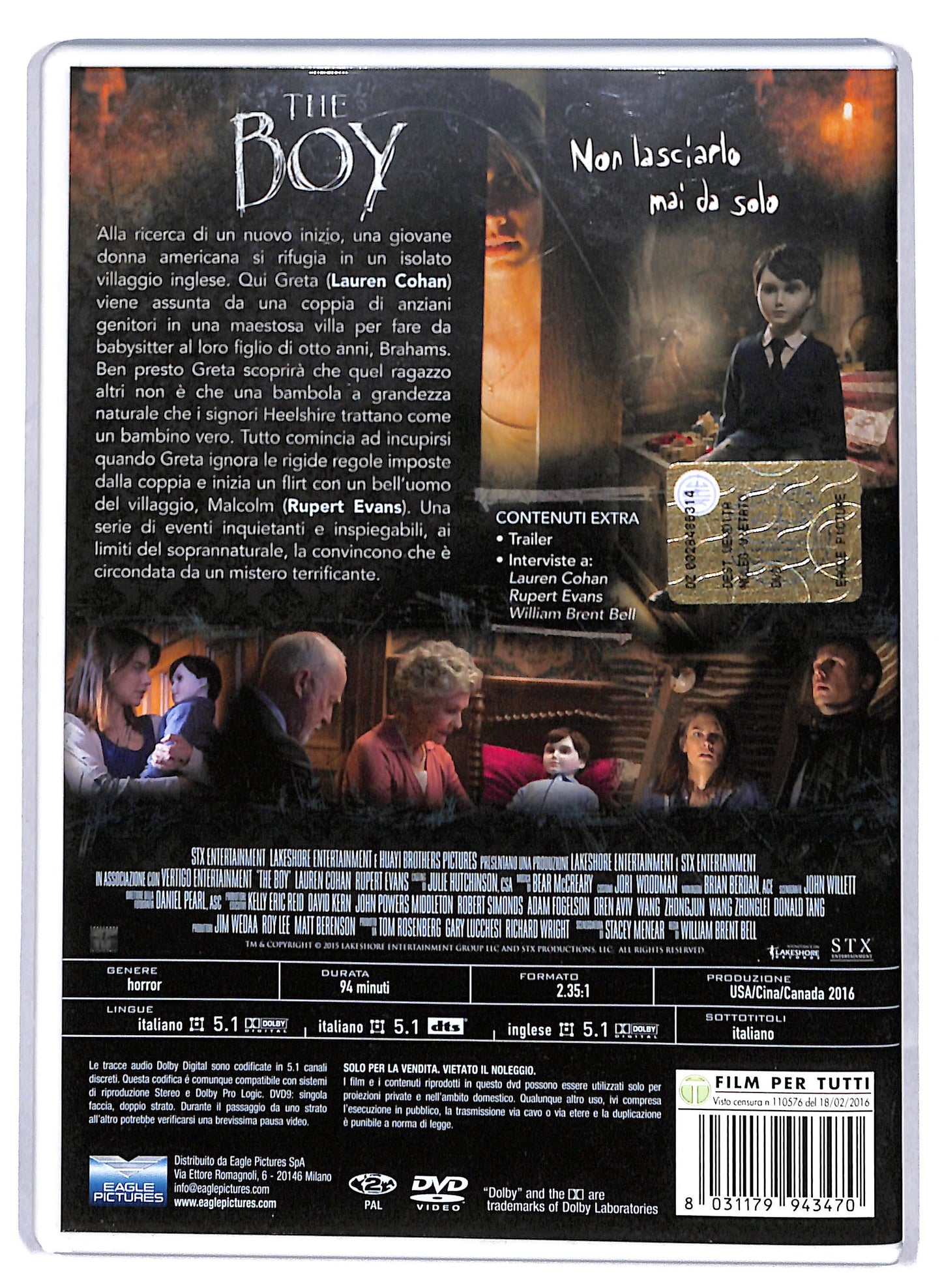 EBOND The Boy NOLEGGIO DVD DB758112