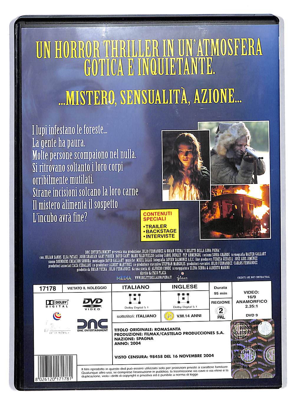 EBOND I Delitti Della Luna Piena Dvd DVD DB758141
