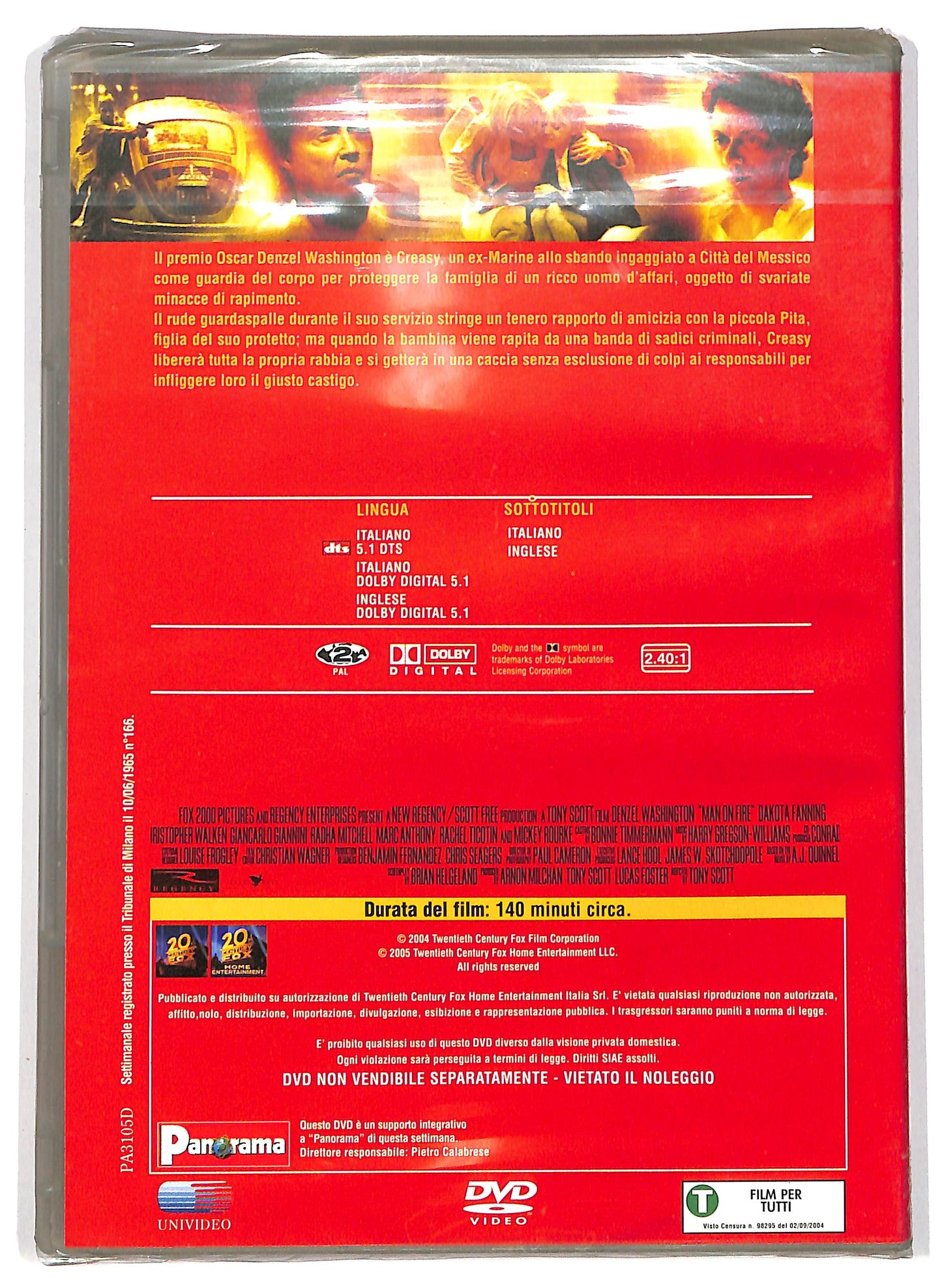 EBOND Man on Fire - Il fuoco della vendetta DVD DB758607