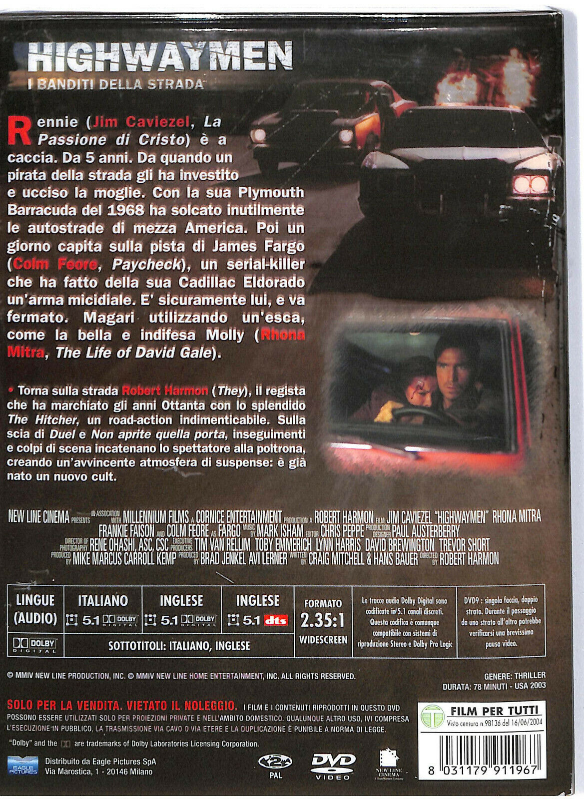 EBOND Highwaymen - I Banditi Della Strada DVD DB758618