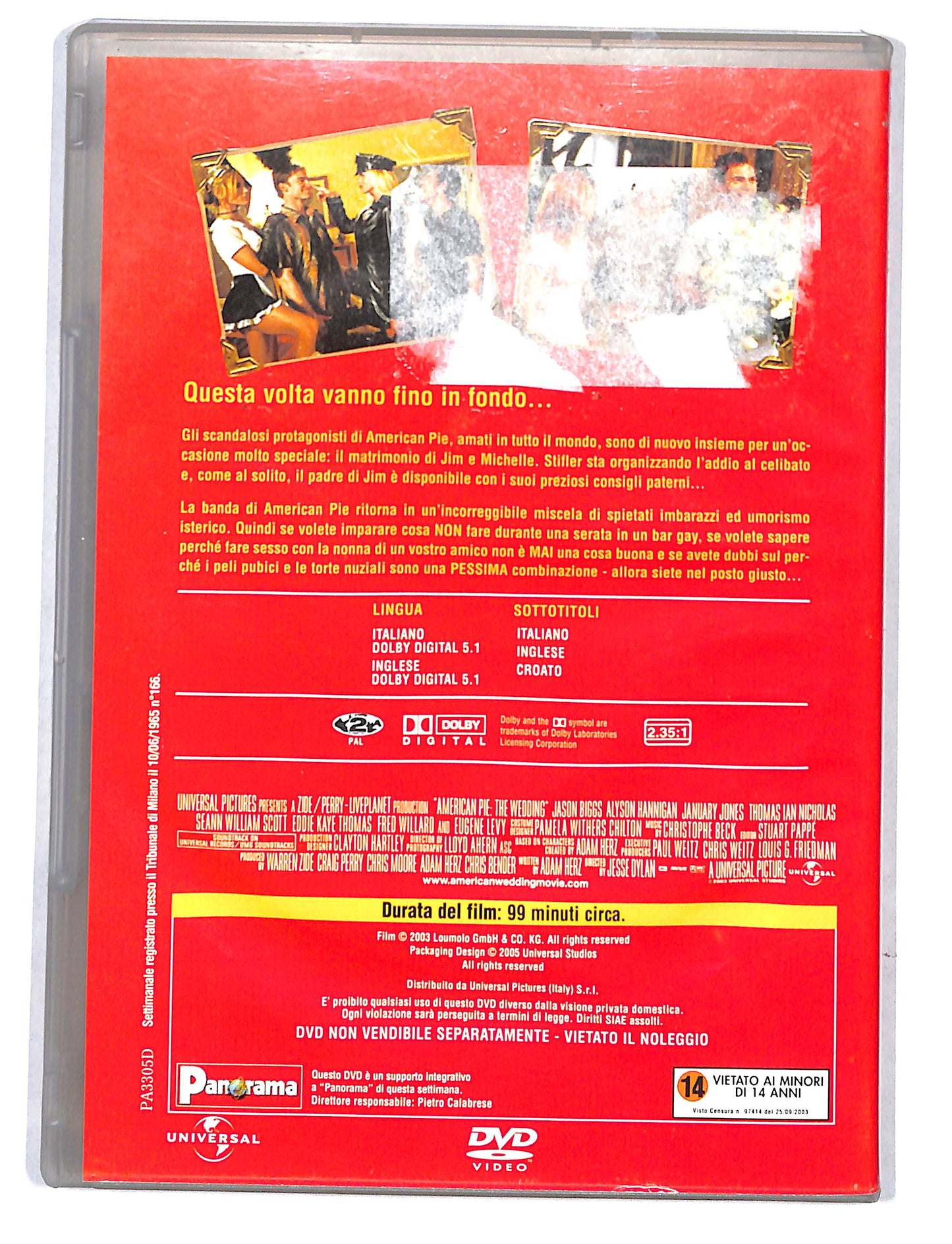 EBOND American Pie il matrimonio EDITORIALE DVD DB758621