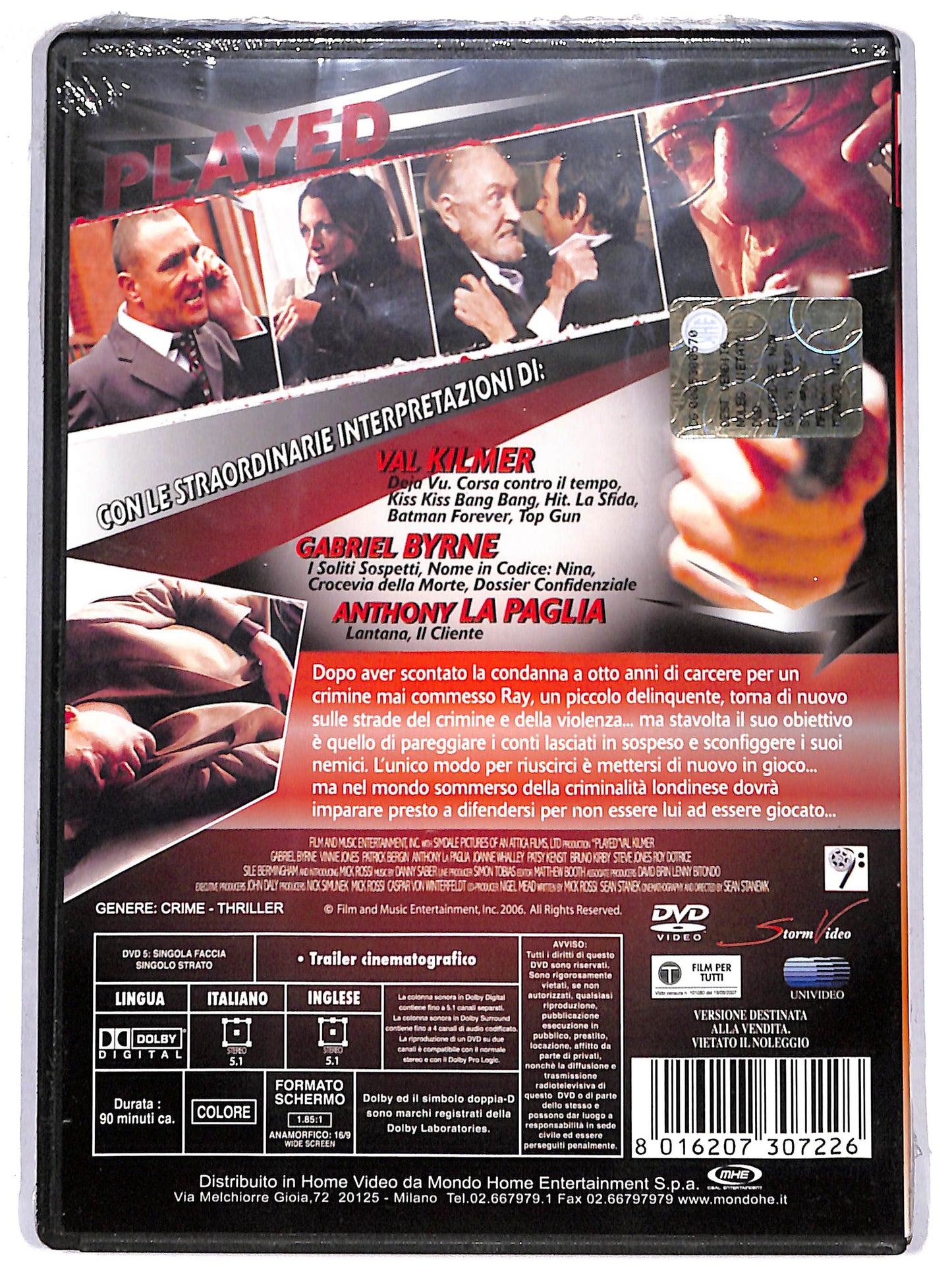 EBOND played - se non giochi muori DVD DB759330