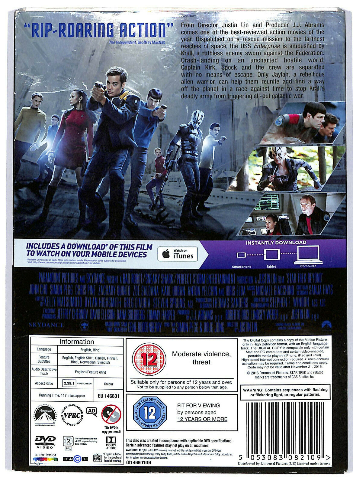 EBOND Star Trek Beyond Uk Edition DVD DB759338