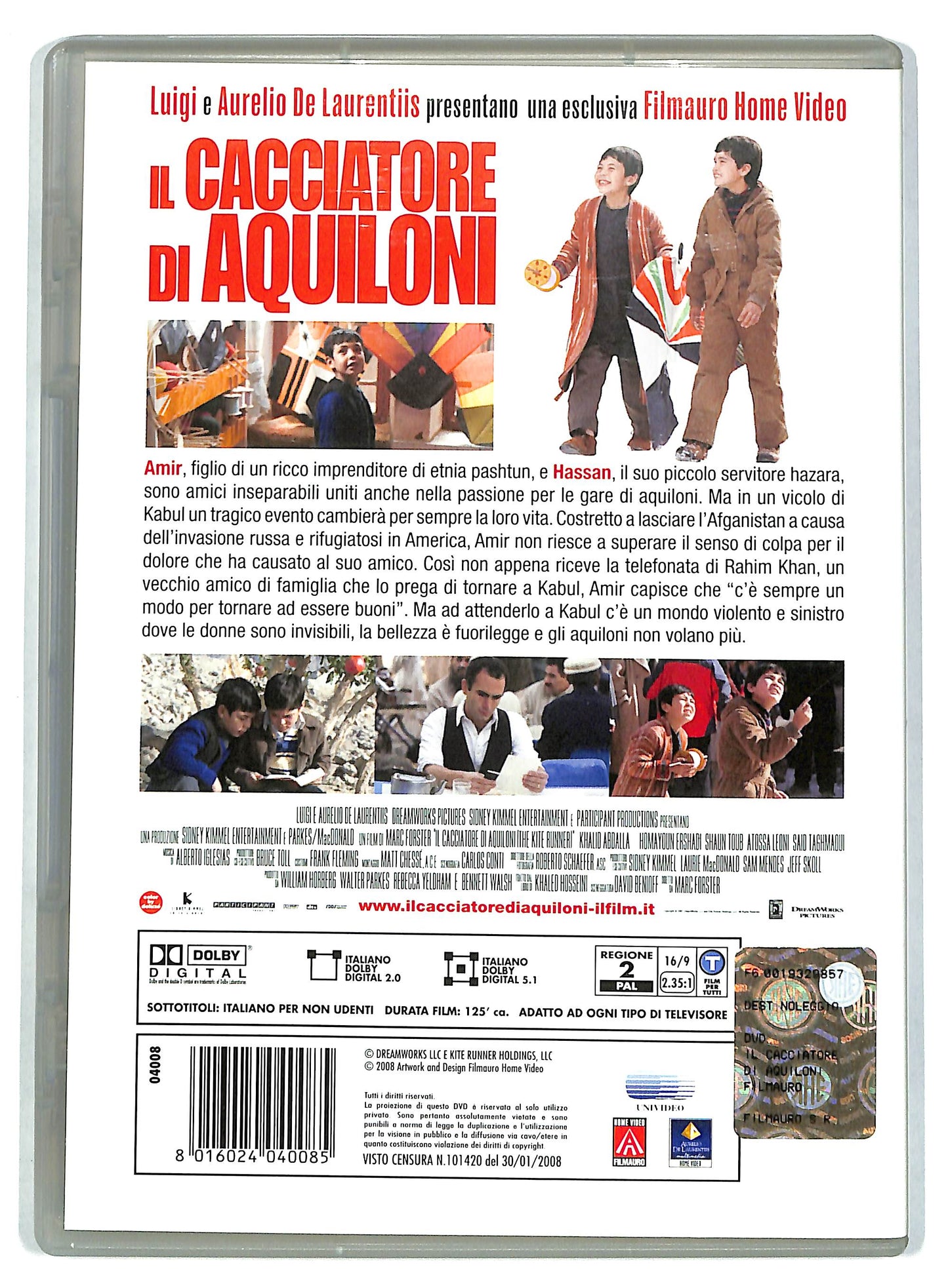 EBOND Il cacciatore di aquiloni NOLEGGIO DVD DB759859