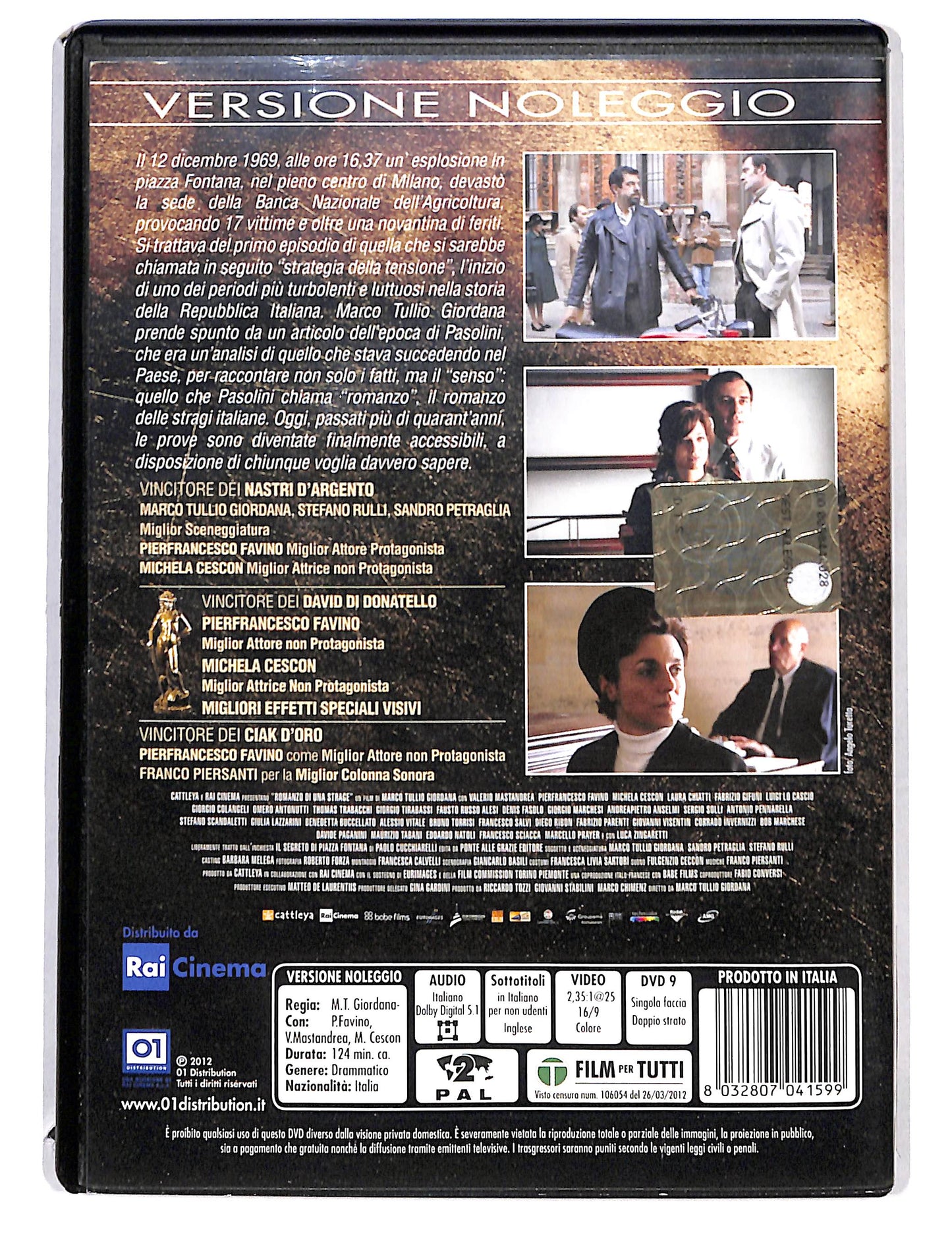 EBOND Romanzo di una strage NOLEGGIO DVD DB760310