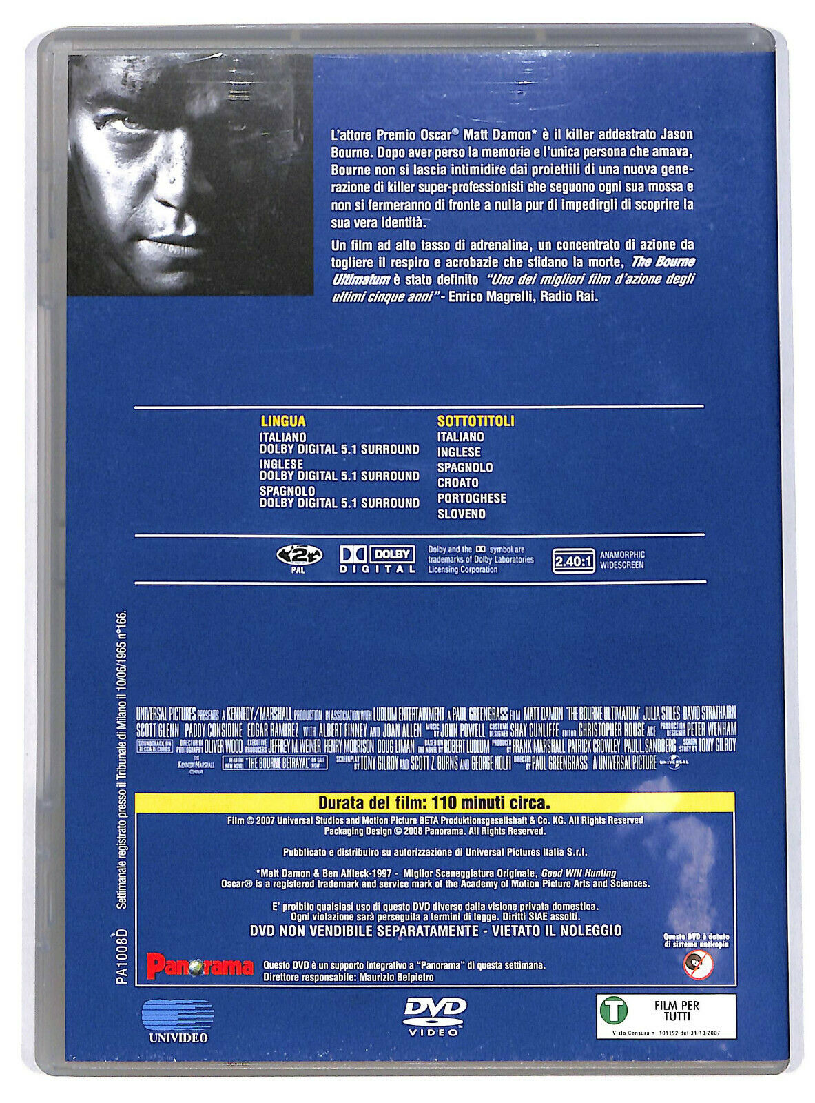 EBOND The Bourne Ultimatum Editoriale DVD DB760359