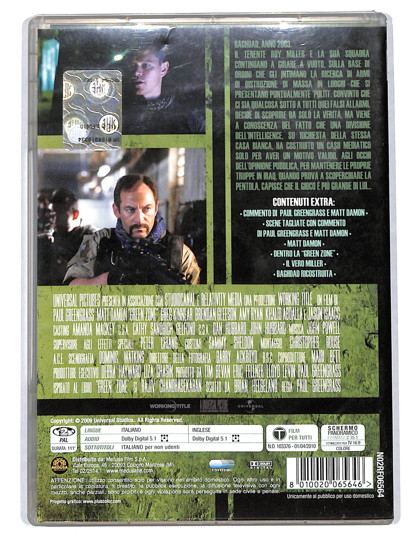 EBOND Green Zone Noleggio NOLEGGIO DVD DB760606