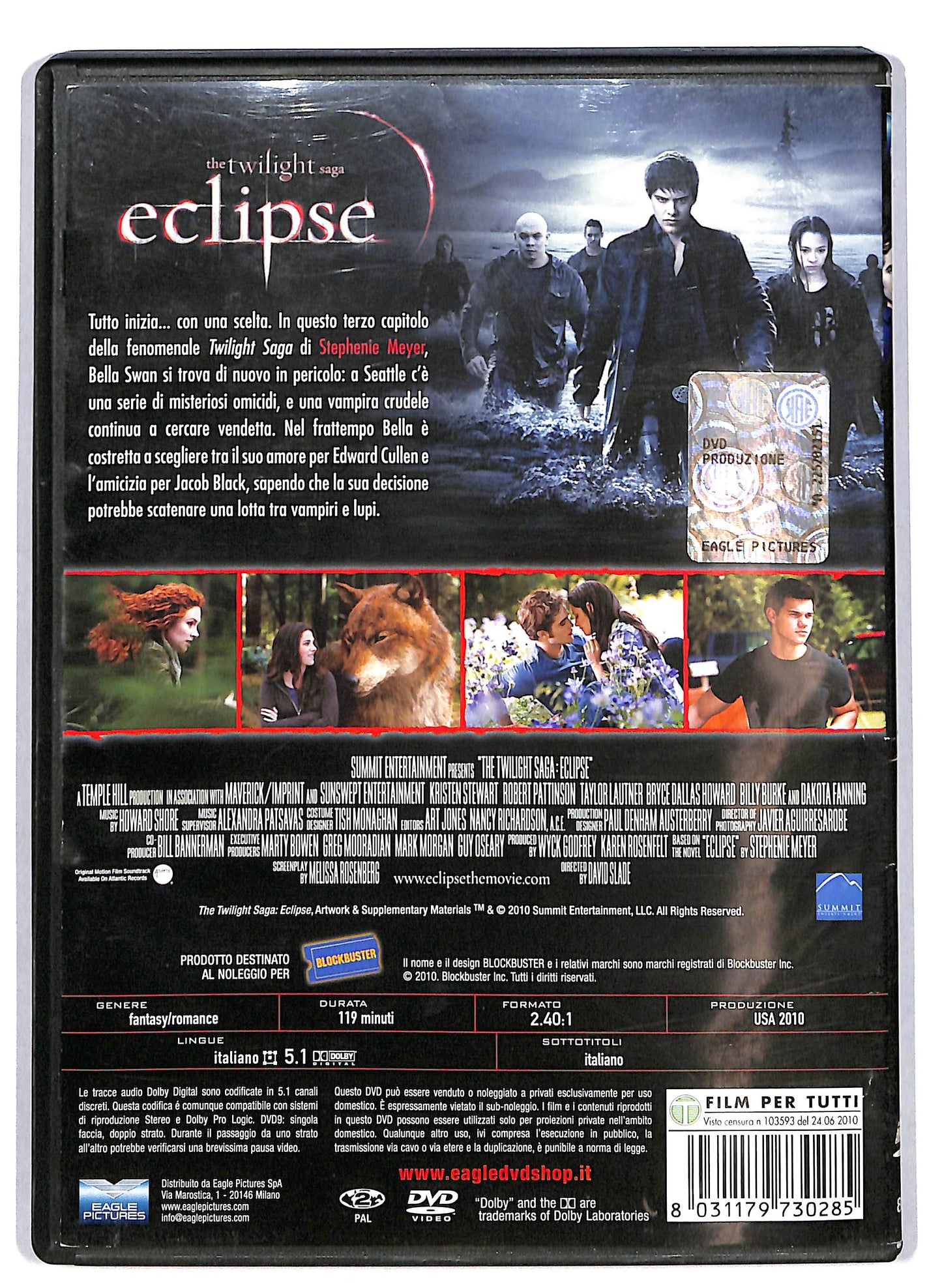 EBOND The Twilight - Eclipse Noleggio DVD DB760650