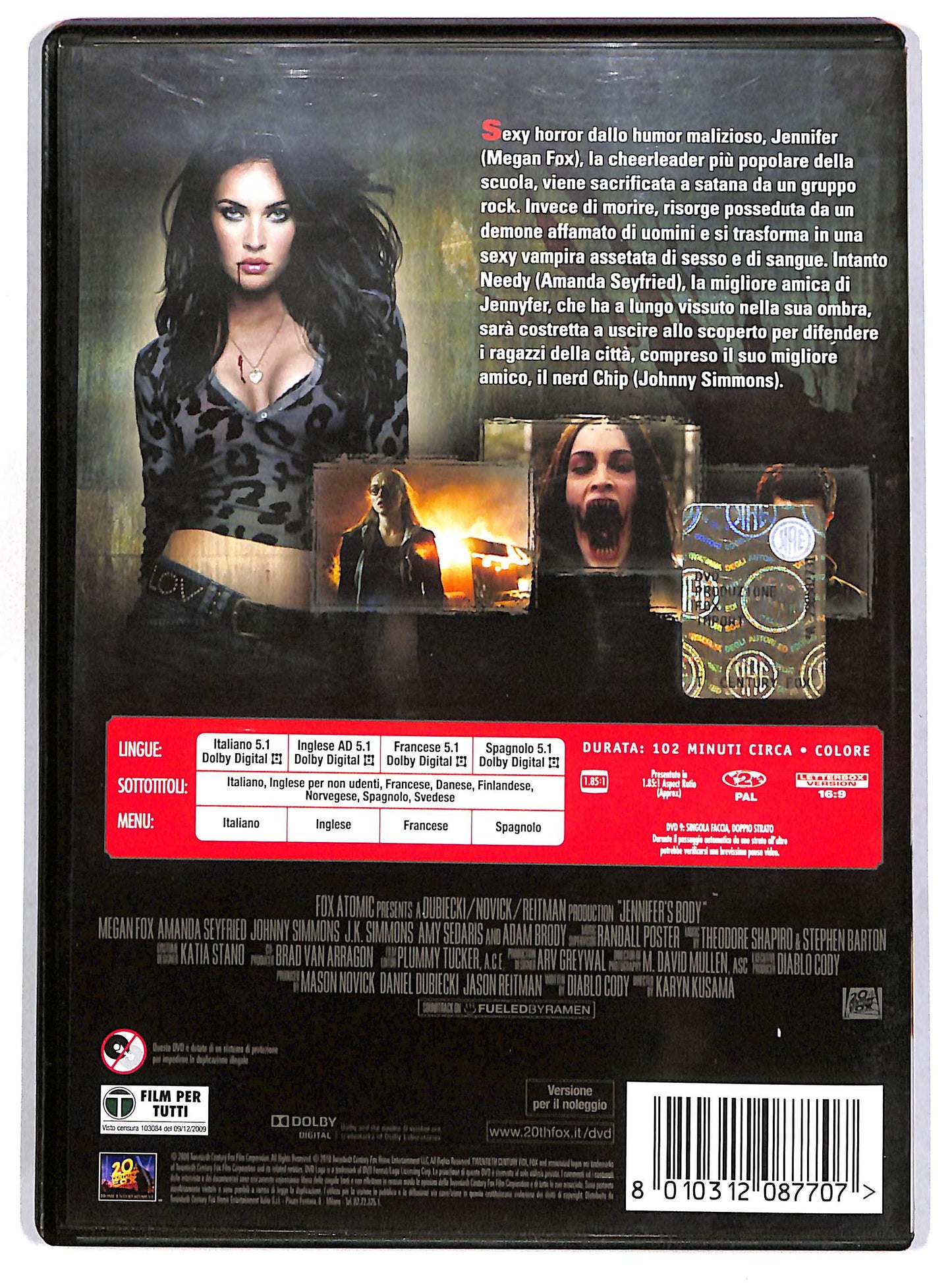 EBOND Jennifer's Body NOLEGGIO DVD DB760663