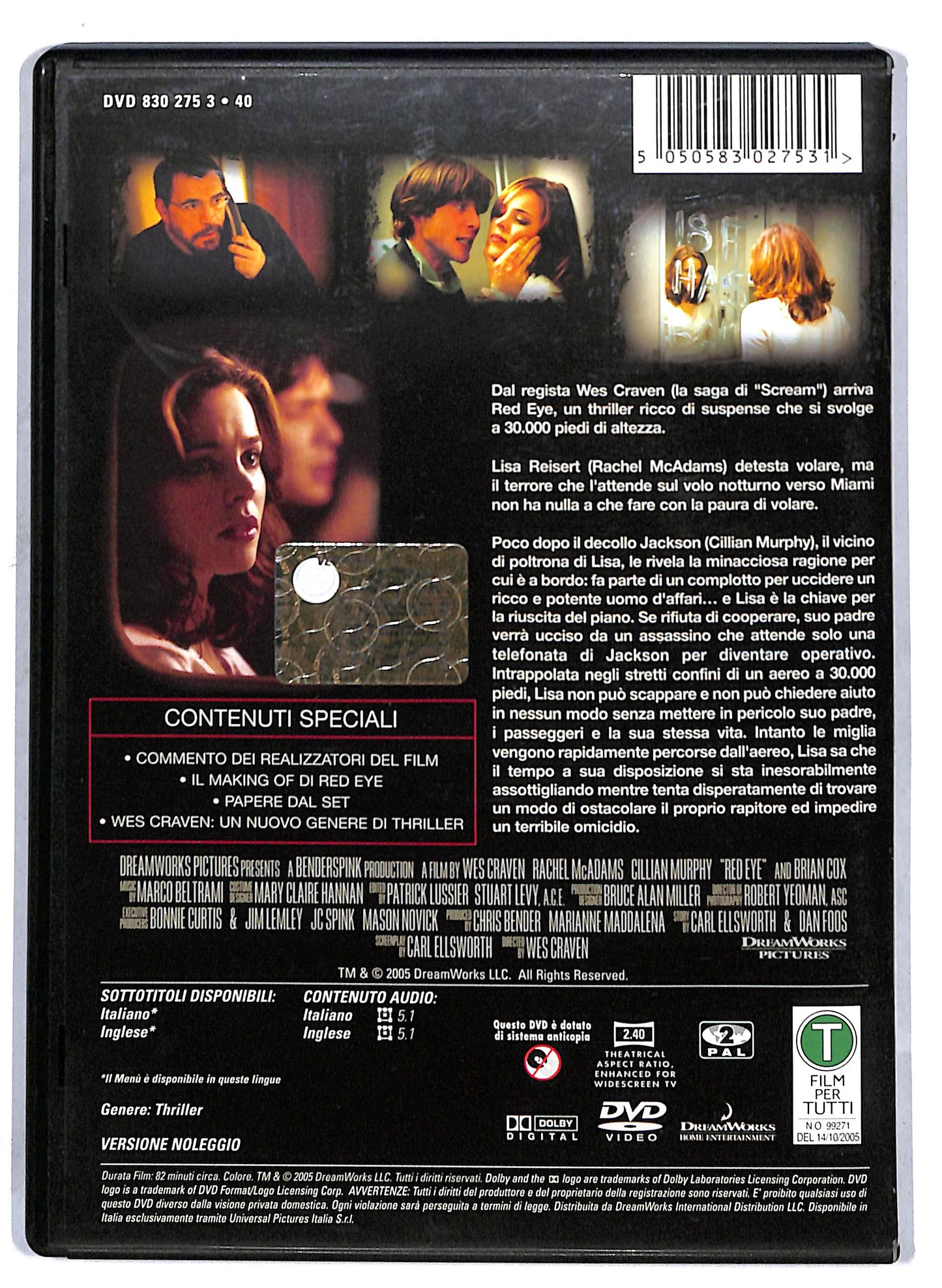 EBOND Red Eye NOLEGGIO DVD DB760664