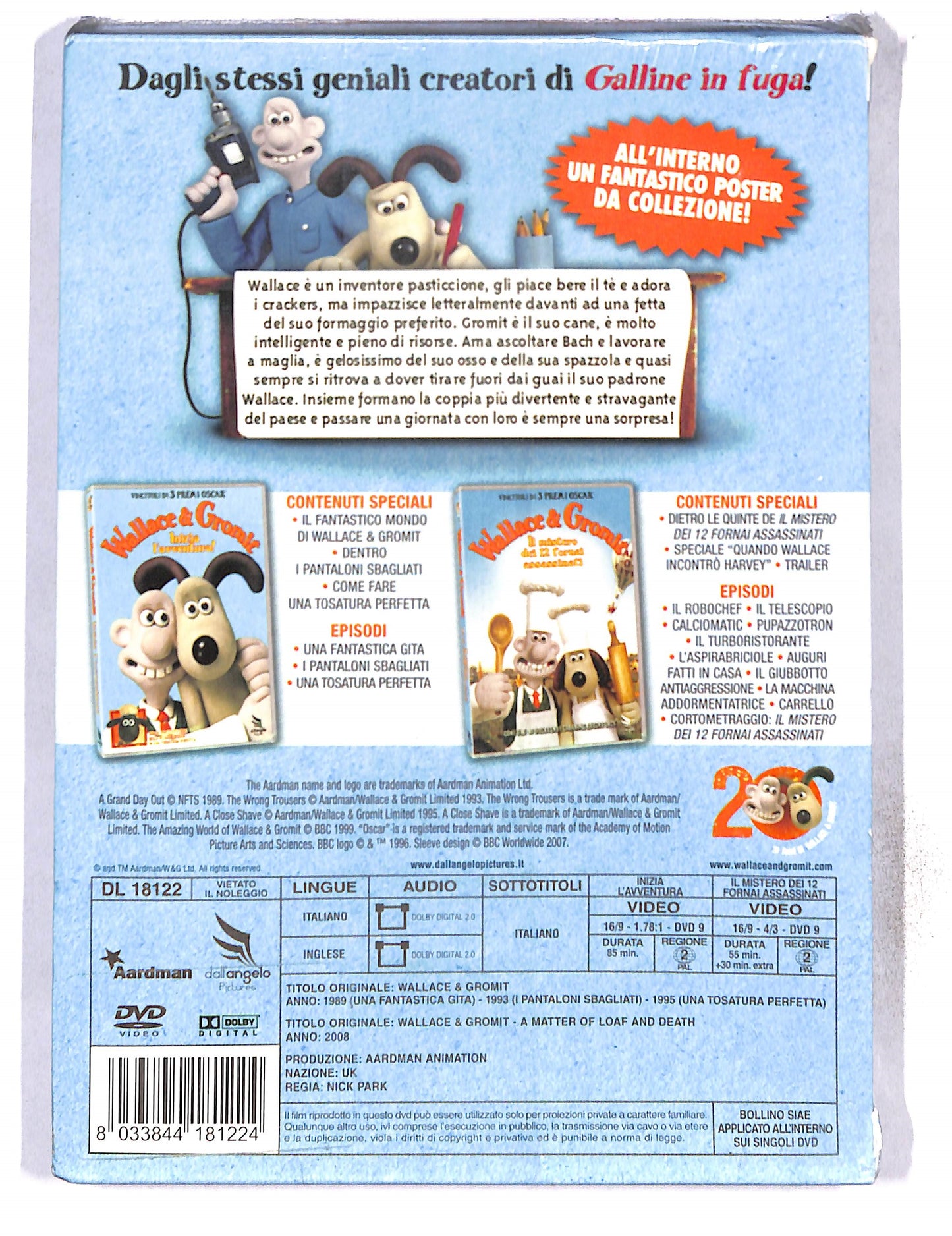 EBOND Wallace & Gromit Special Pack - 2 dvd Cofanetto DVD DB761401