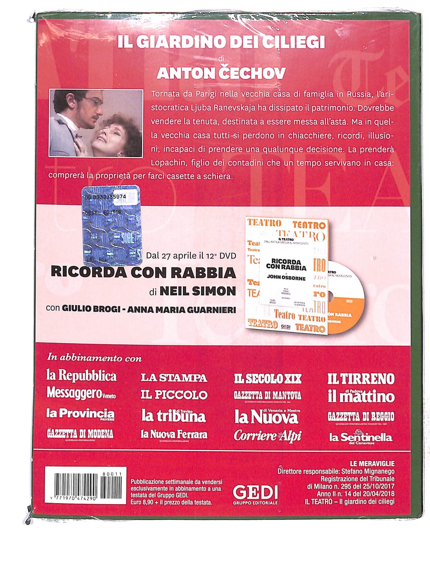 EBOND Anton Cechov - Il Giardino dei Ciliegi vol.11 DIGIPACK DVD DB761409