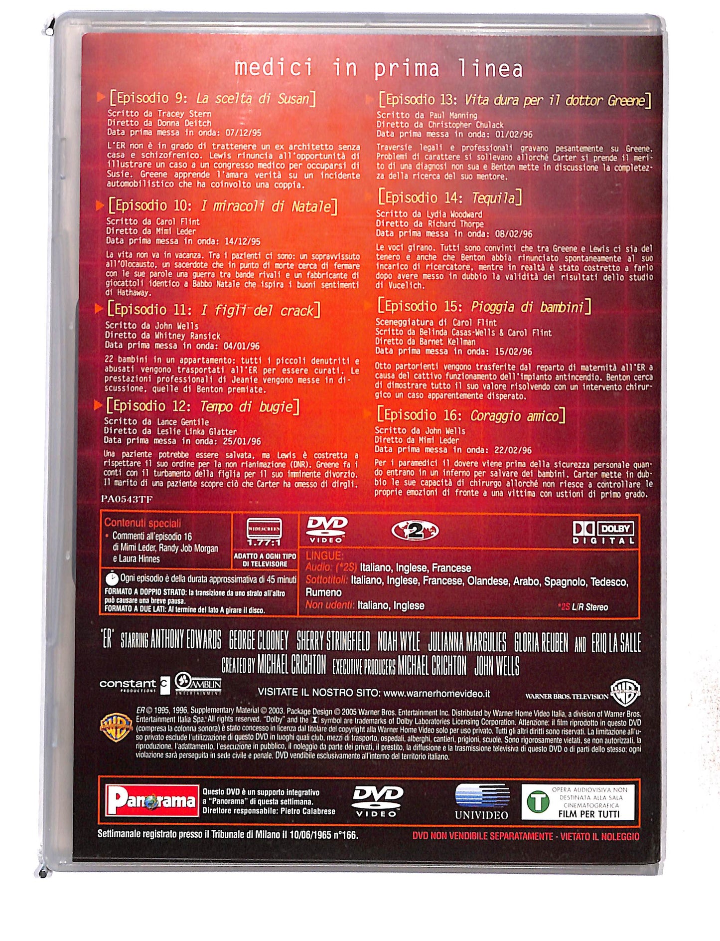 EBOND ER - Medici in prima linea anno 2 episodi 9-16 EDITORIALE DVD DB761432